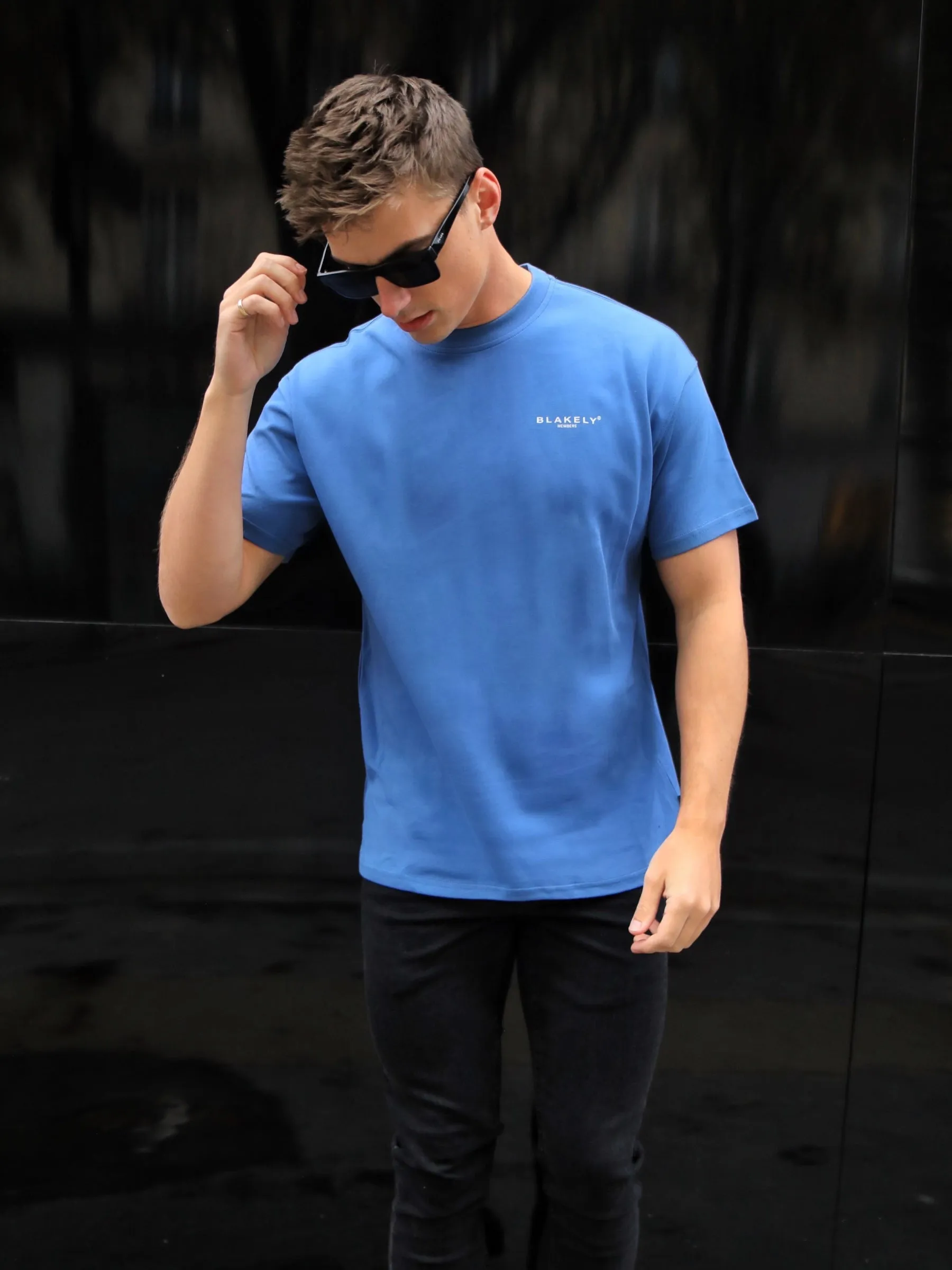 Members Relaxed T-Shirt - Mid Blue sold by Blakely product image thumbnail 3