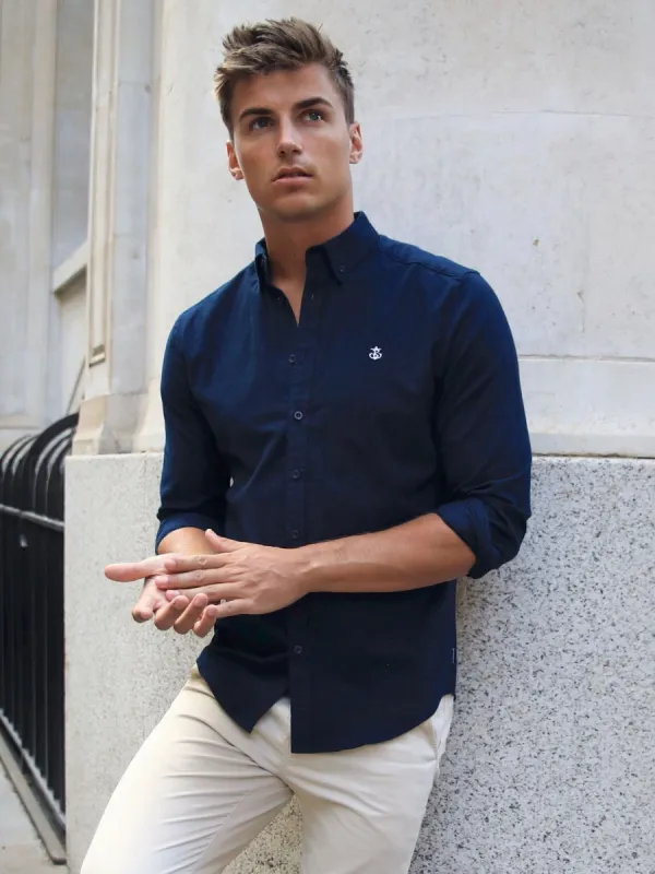 Lisbon Shirt - Navy sold by Blakely