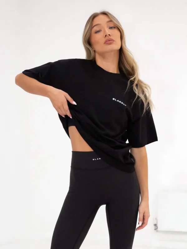 Series Oversized T-Shirt - Black sold by Blakely