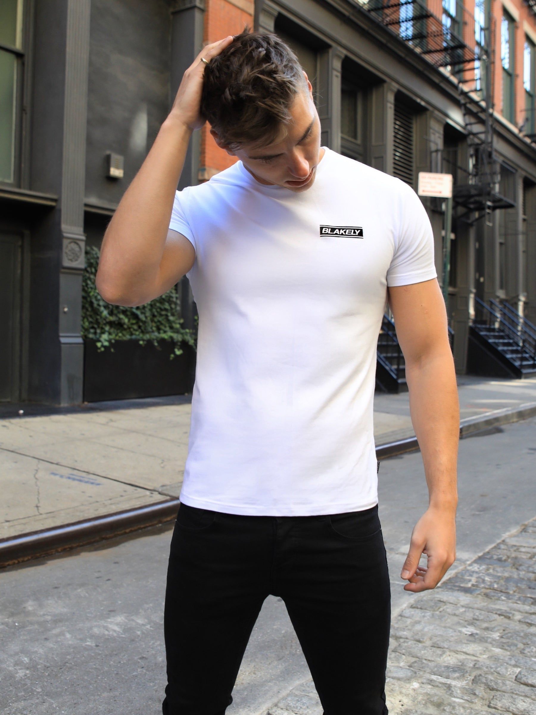 Track T-Shirt - White sold by Blakely product image thumbnail 3