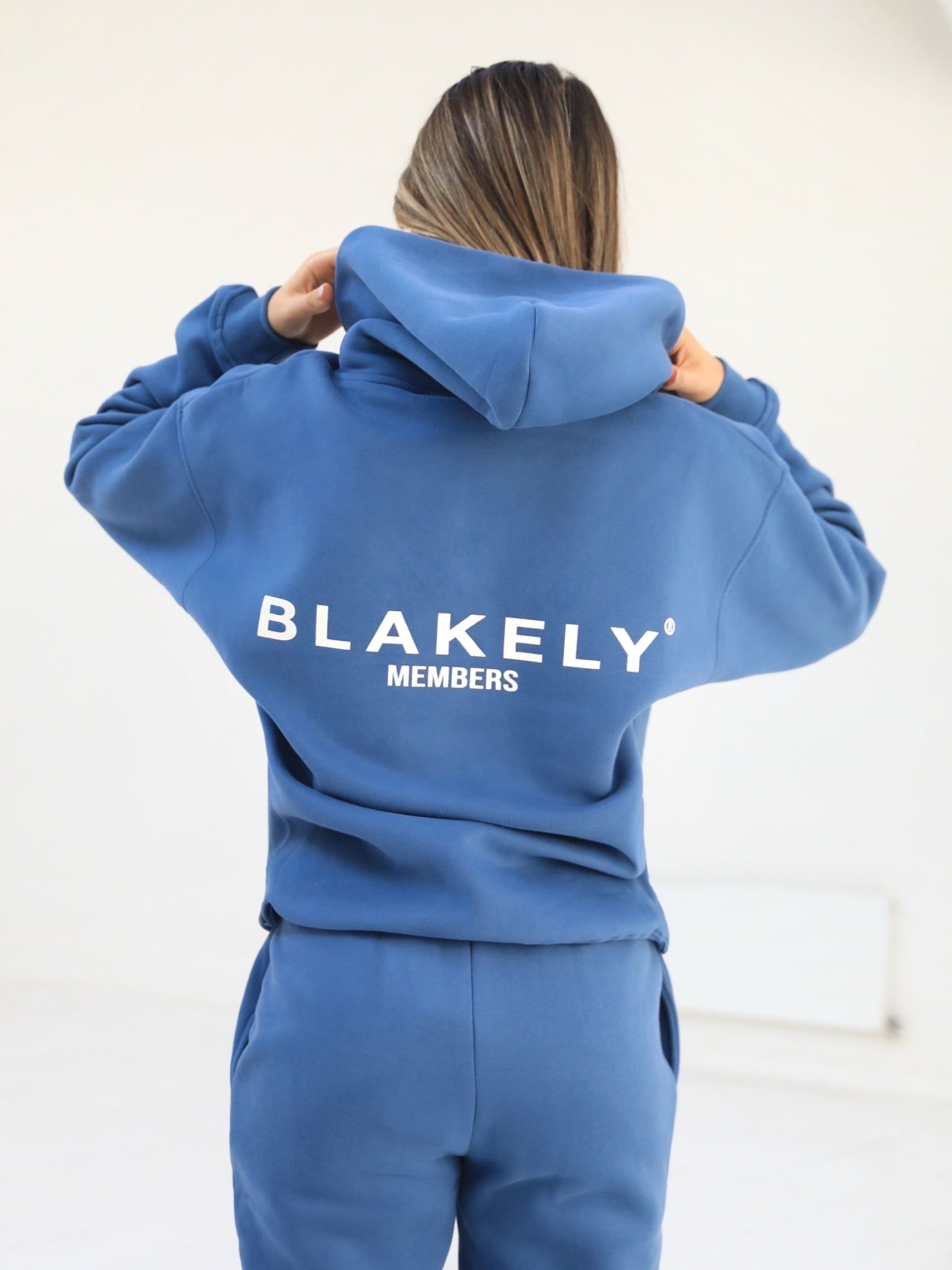 Members Oversized Hoodie - Mid Blue sold by Blakely