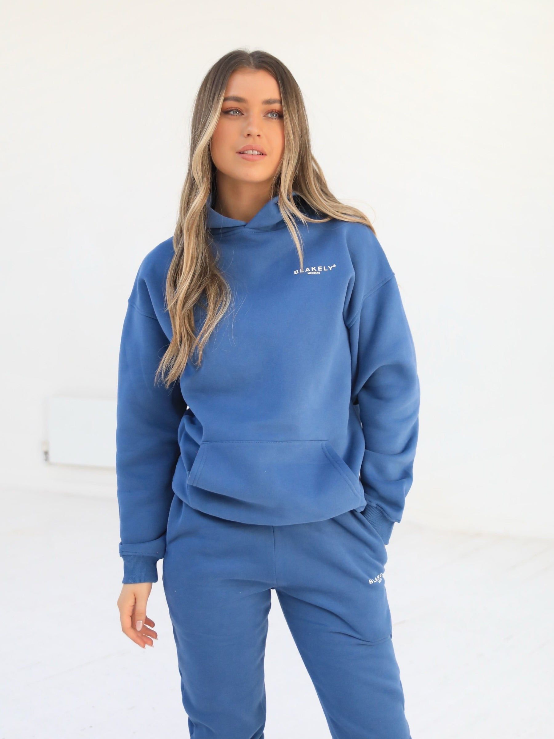 Members Oversized Hoodie - Mid Blue sold by Blakely product image thumbnail 3