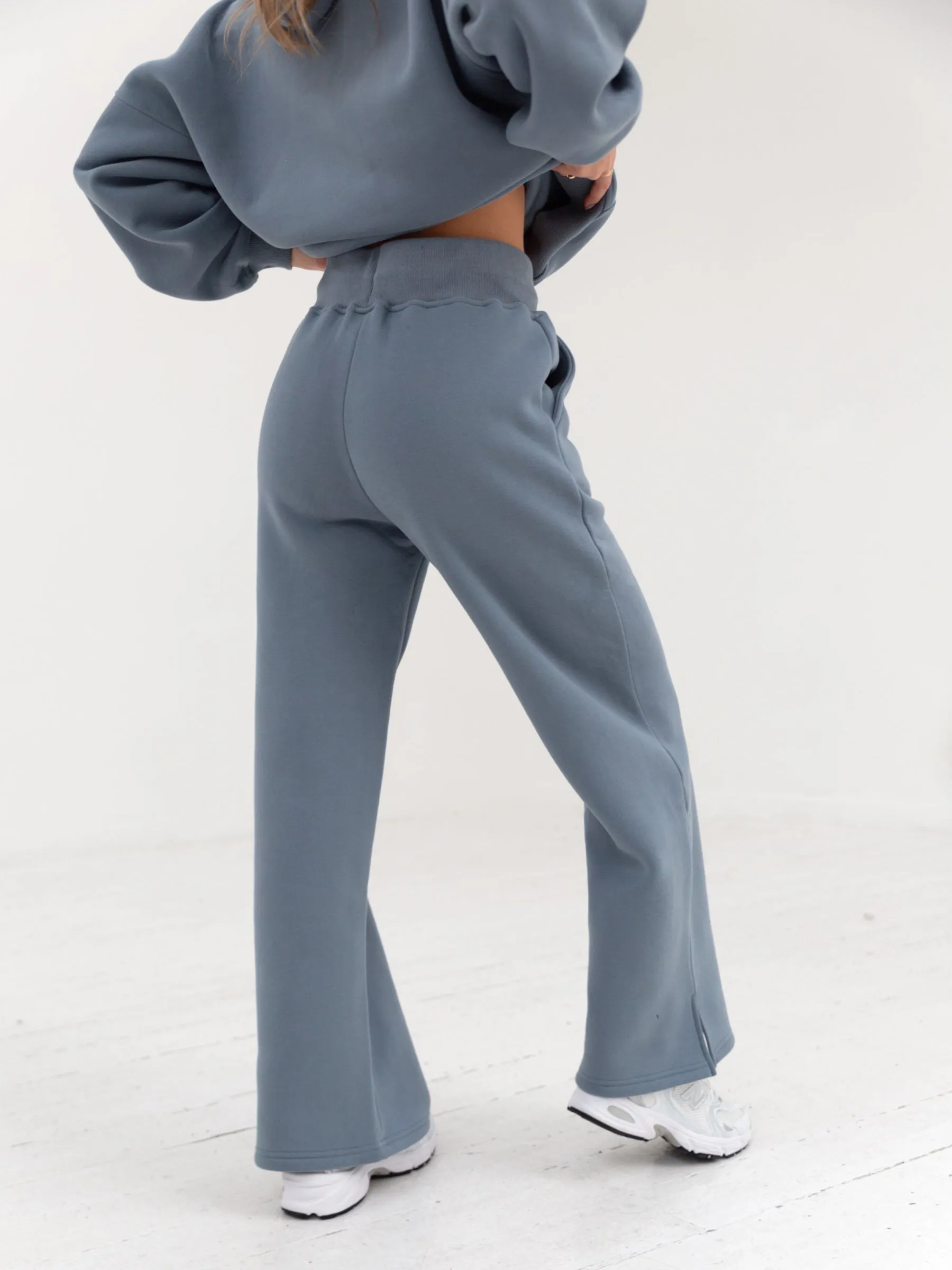 Varsity Wide Leg Sweatpants - Blue sold by Blakely product image thumbnail 3