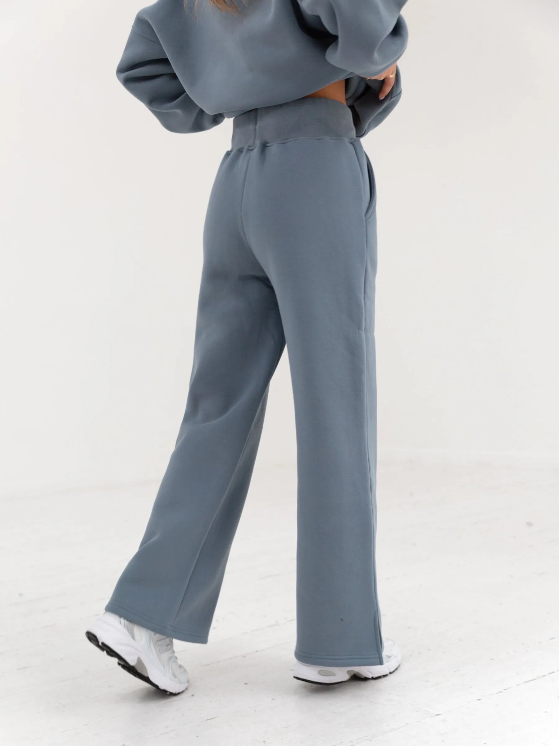 Varsity Wide Leg Sweatpants - Blue sold by Blakely product image thumbnail 5