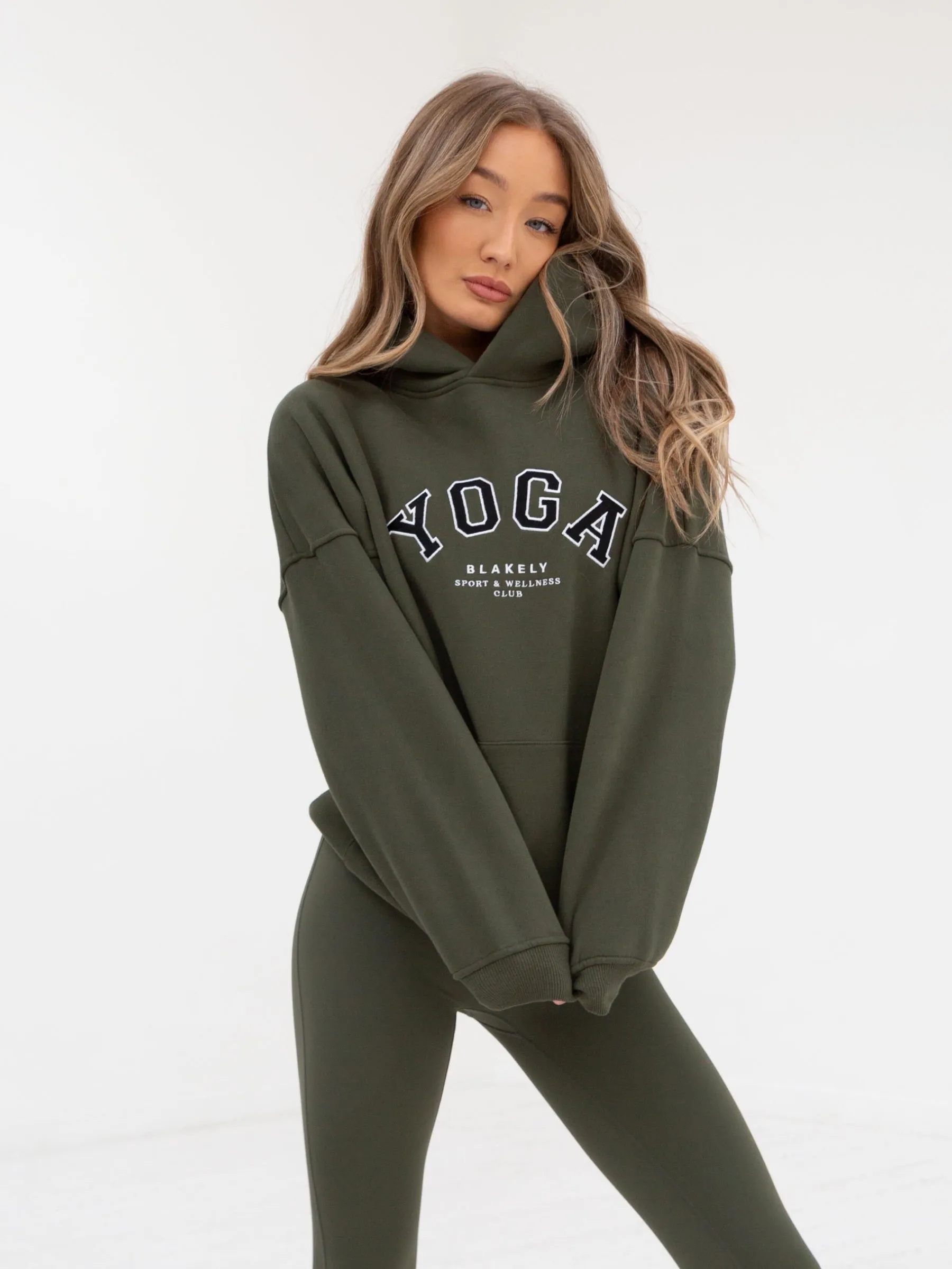 Yoga Oversized Hoodie - Khaki Green sold by Blakely product image thumbnail 3