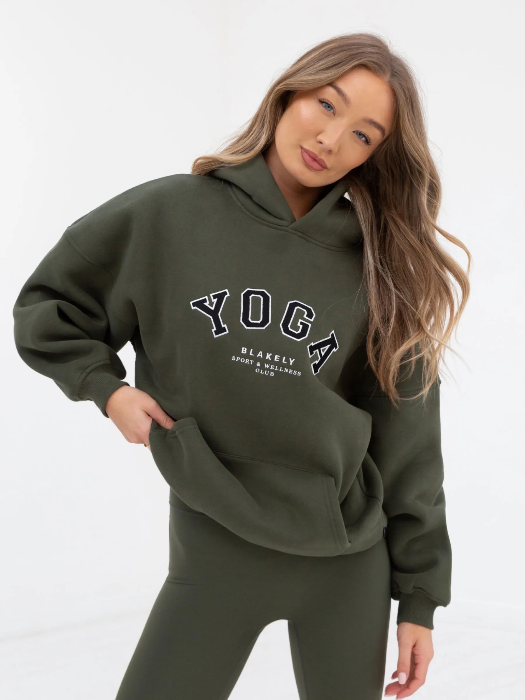Yoga Oversized Hoodie - Khaki Green sold by Blakely