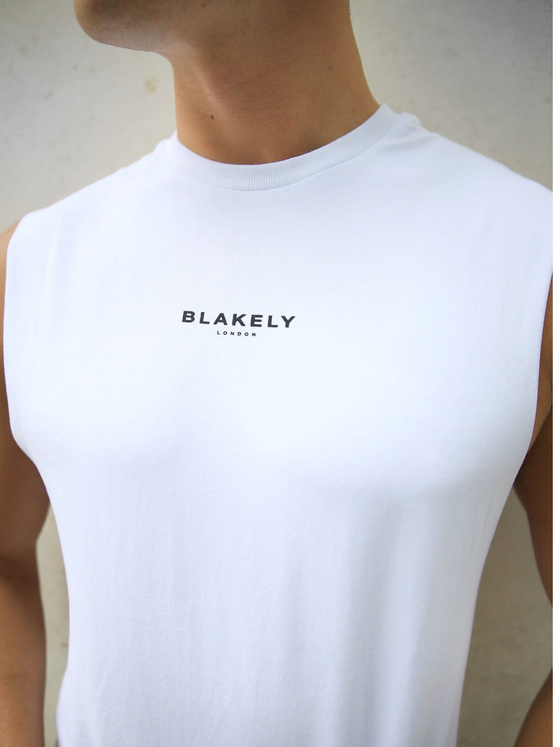 Universal Sleeveless Tee - White sold by Blakely product image thumbnail 4