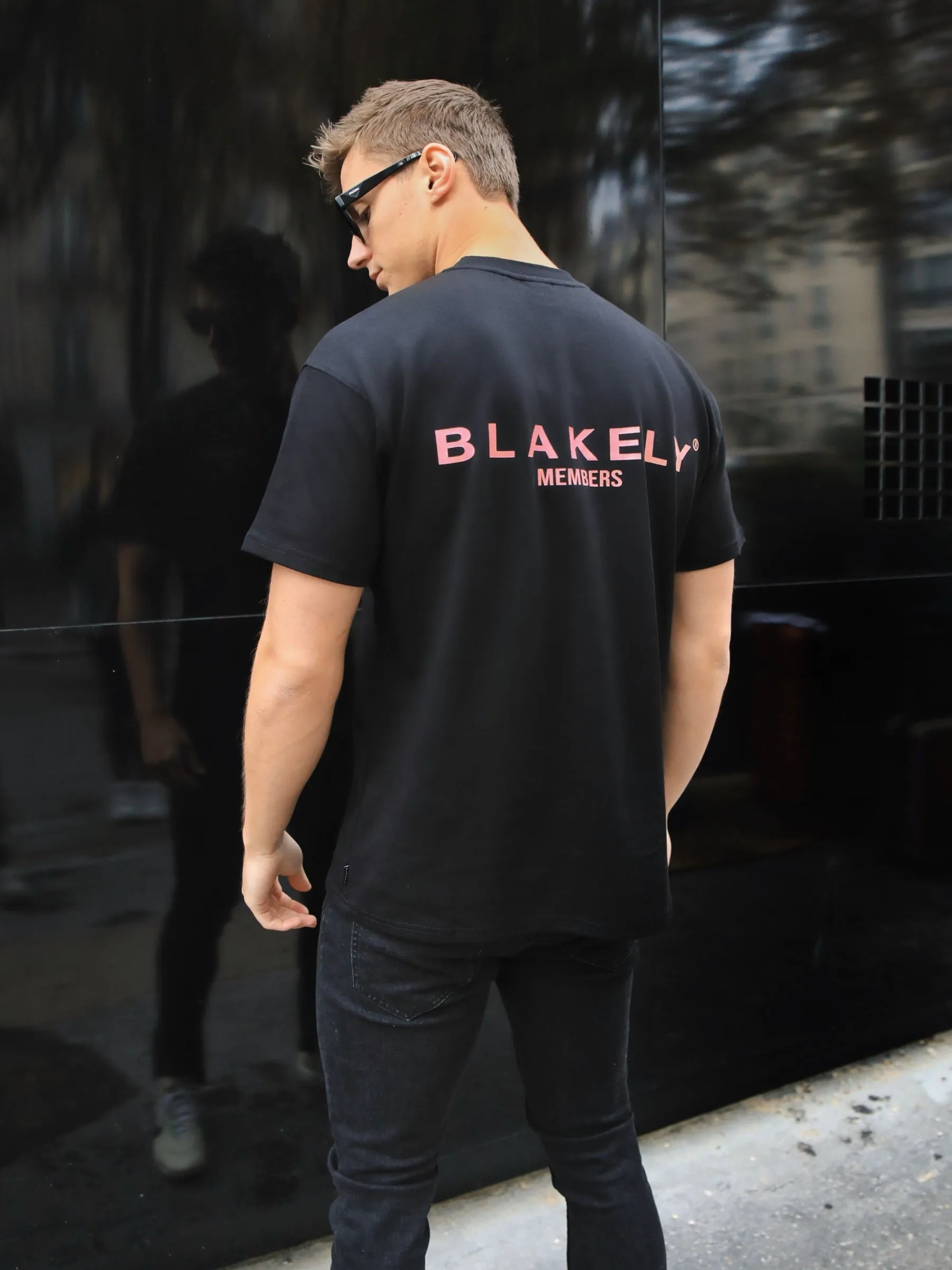 Members Relaxed T-Shirt - Black & Pink sold by Blakely product image thumbnail 2