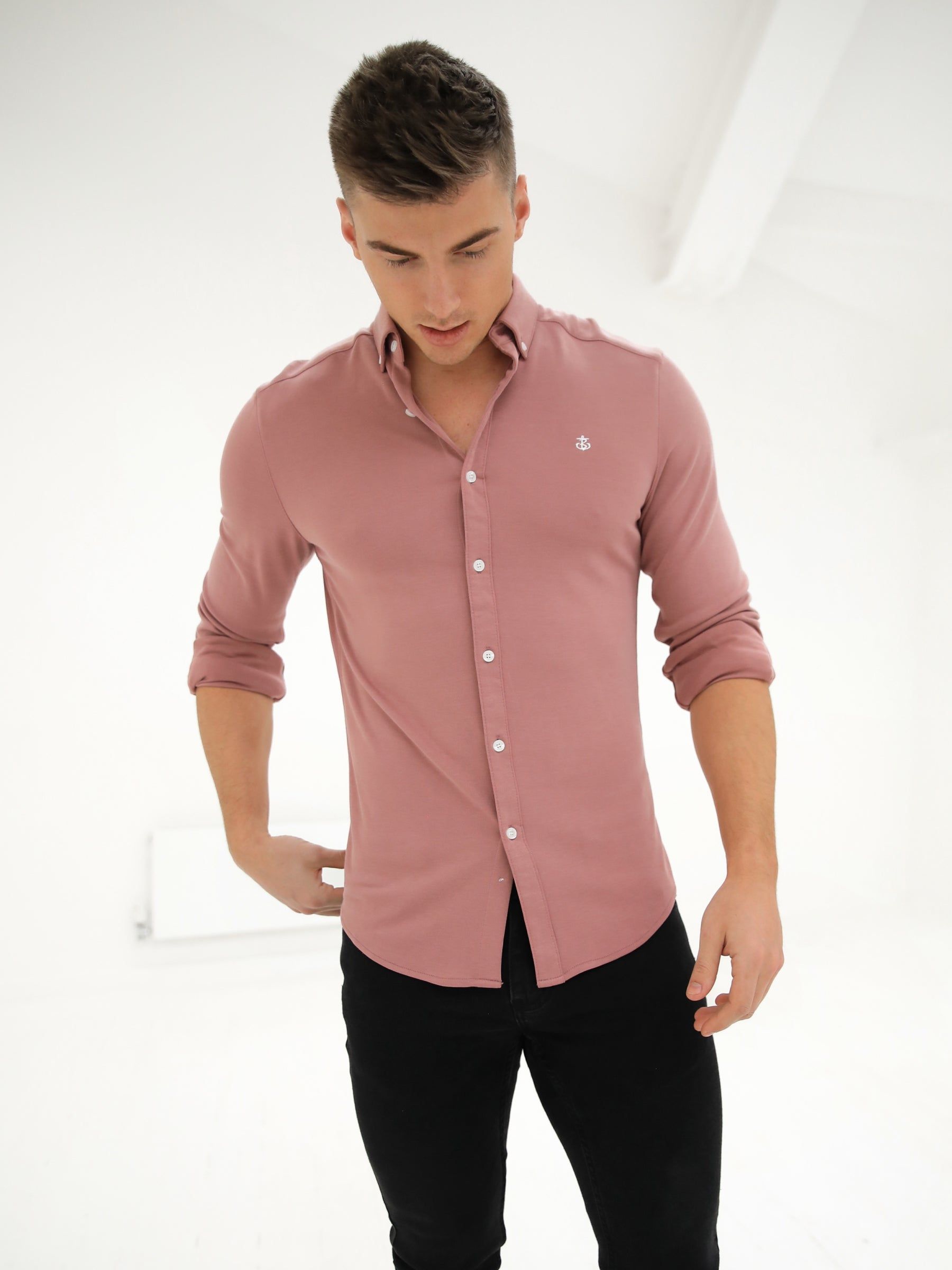 Byron Brushed Soft Shirt - Dusty Pink sold by Blakely product image thumbnail 2