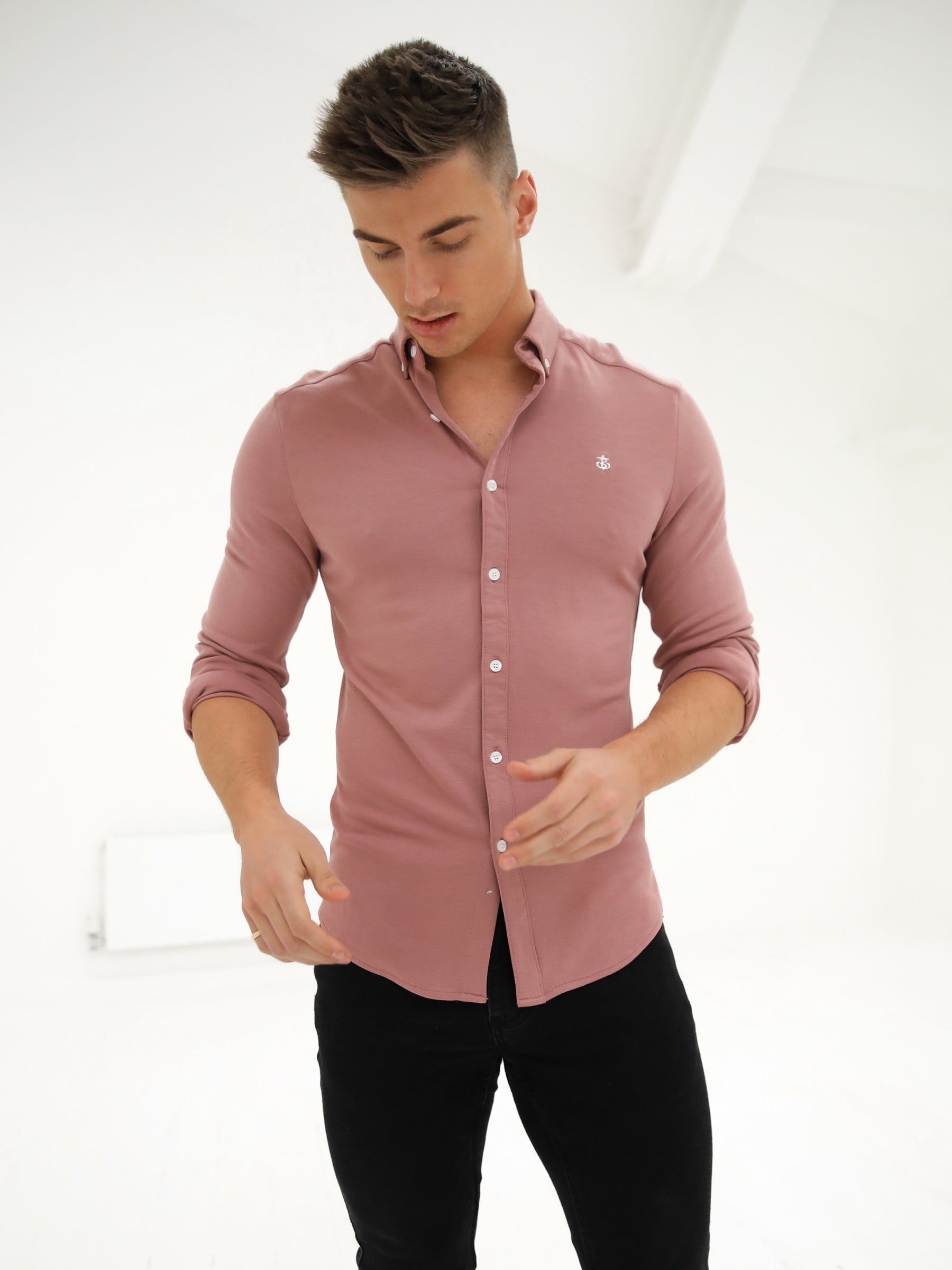 Byron Brushed Soft Shirt - Dusty Pink sold by Blakely product image thumbnail 5