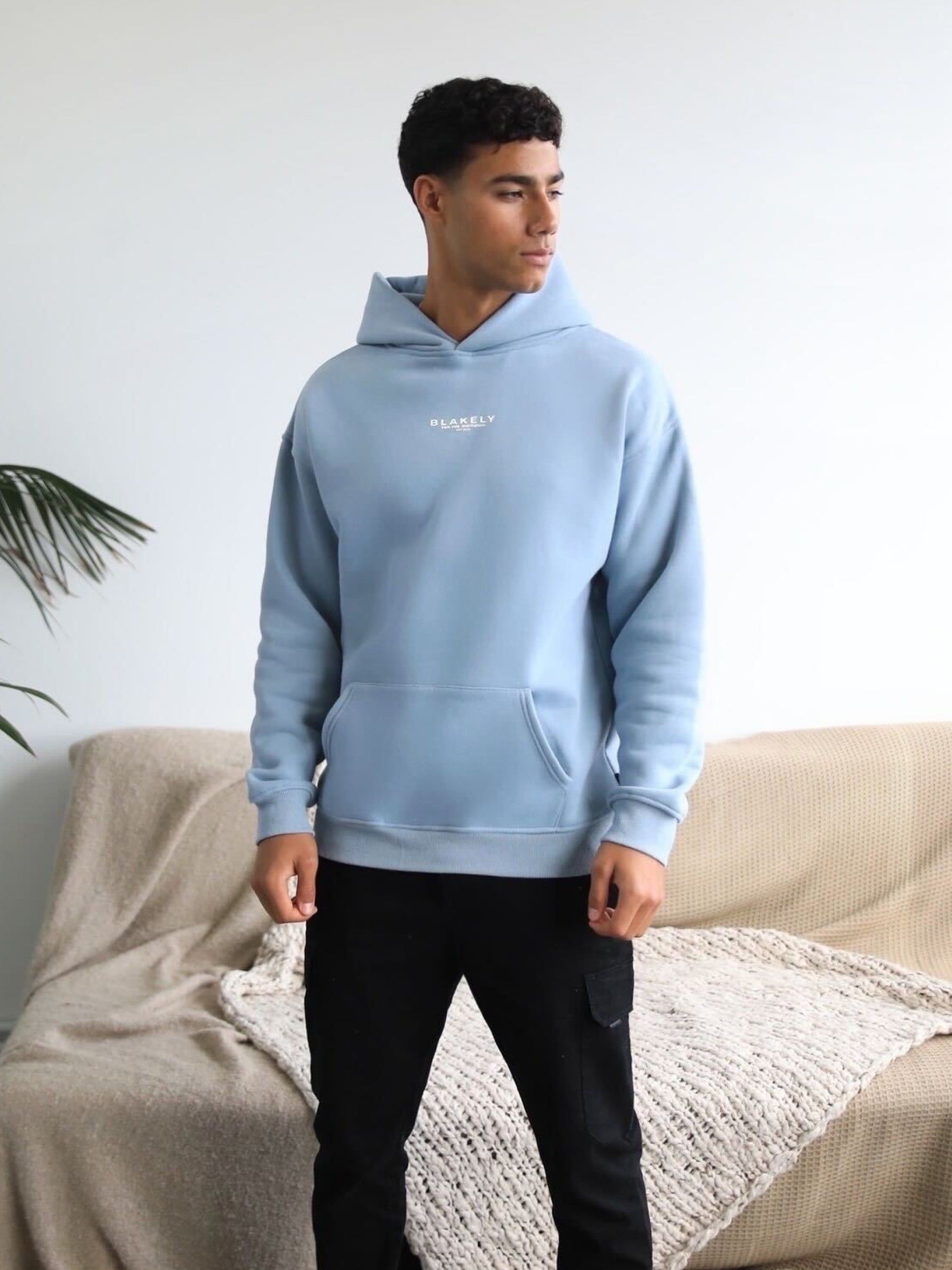 Statement Relaxed Hoodie - Ice Blue sold by Blakely product image thumbnail 3