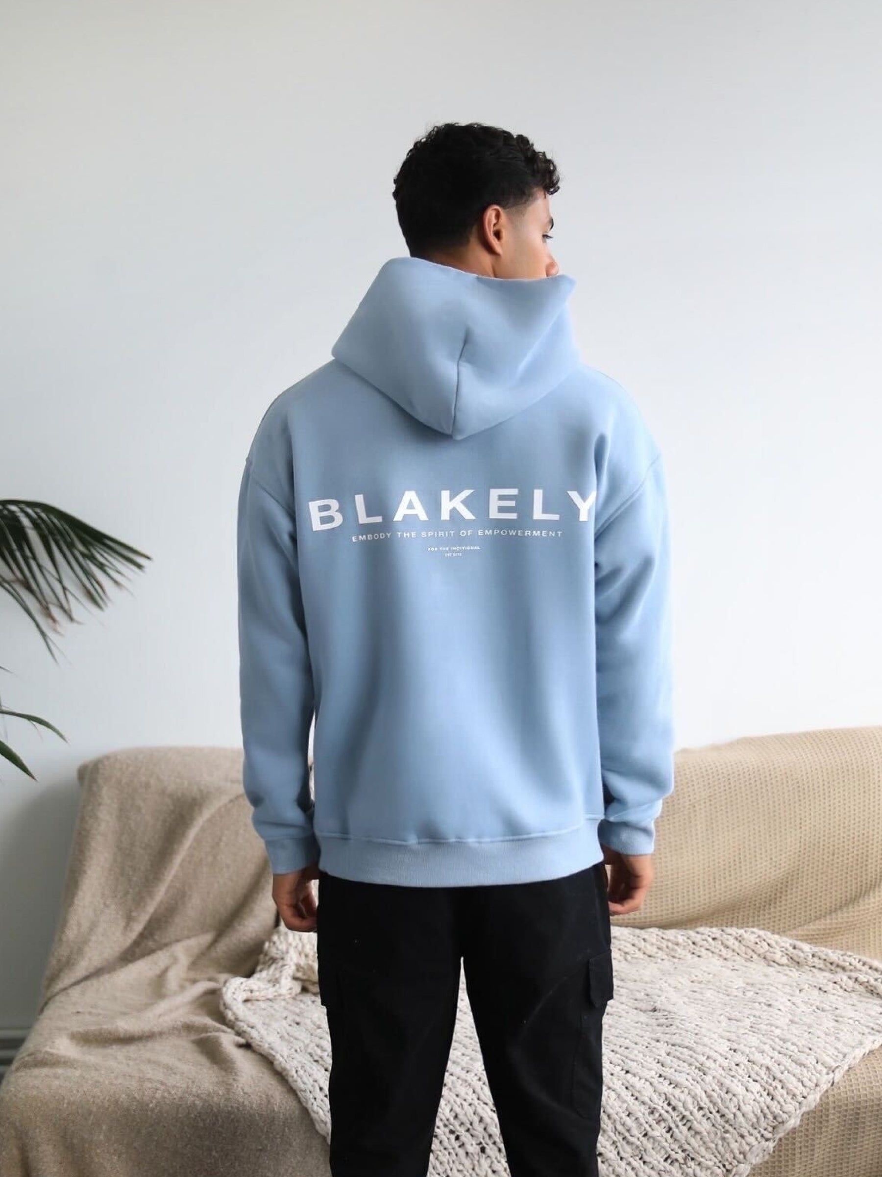 Statement Relaxed Hoodie - Ice Blue sold by Blakely product image thumbnail 4