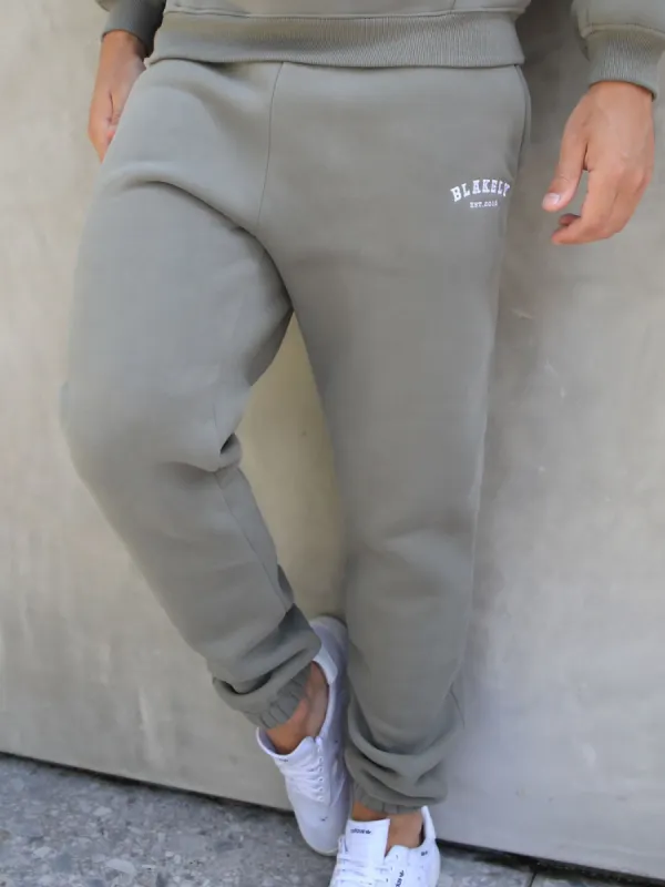 Varsity Relaxed Sweatpants - Safari Green sold by Blakely