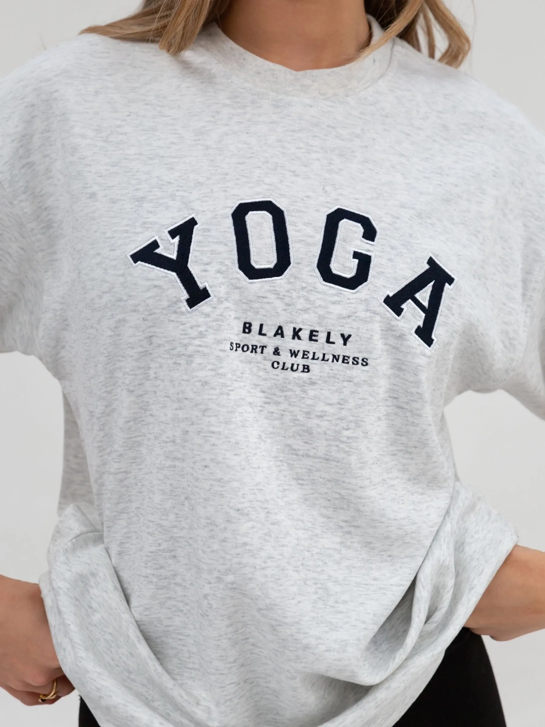 Yoga Oversized T-Shirt - Marl White sold by Blakely product image thumbnail 3