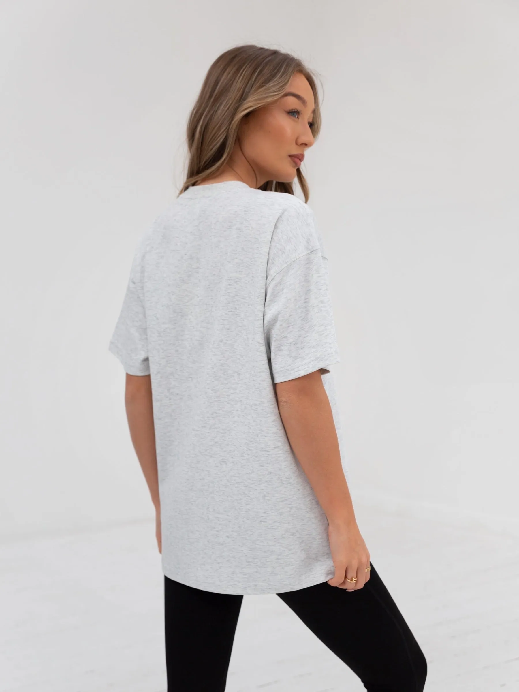 Yoga Oversized T-Shirt - Marl White sold by Blakely product image thumbnail 5