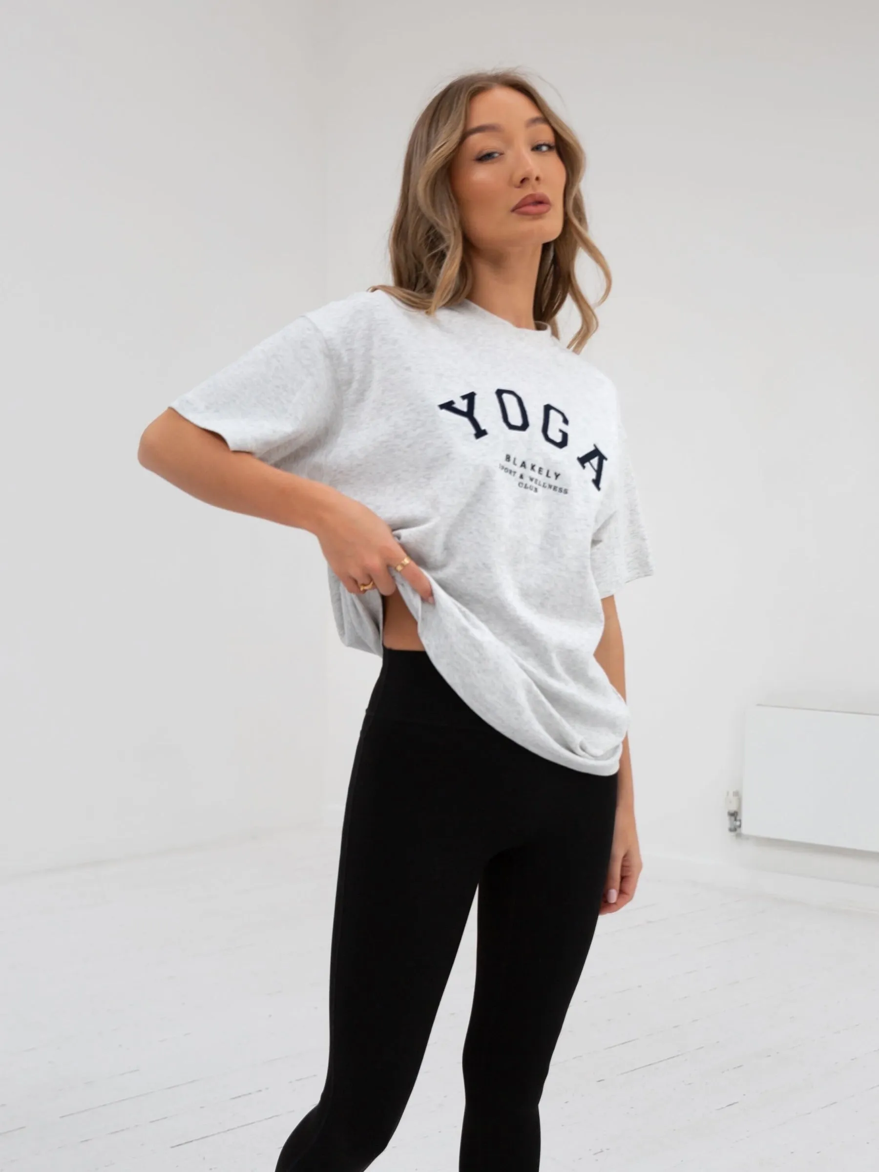 Yoga Oversized T-Shirt - Marl White sold by Blakely product image thumbnail 2