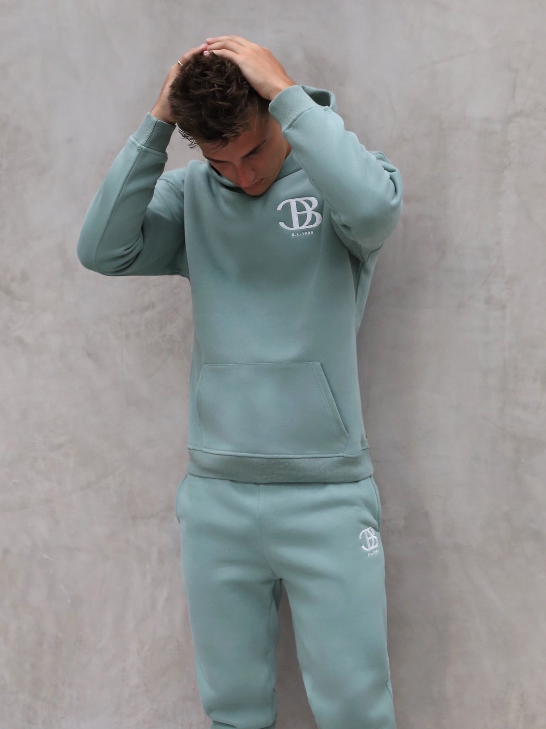 Initial Relaxed Hoodie - Sage Green sold by Blakely product image thumbnail 4