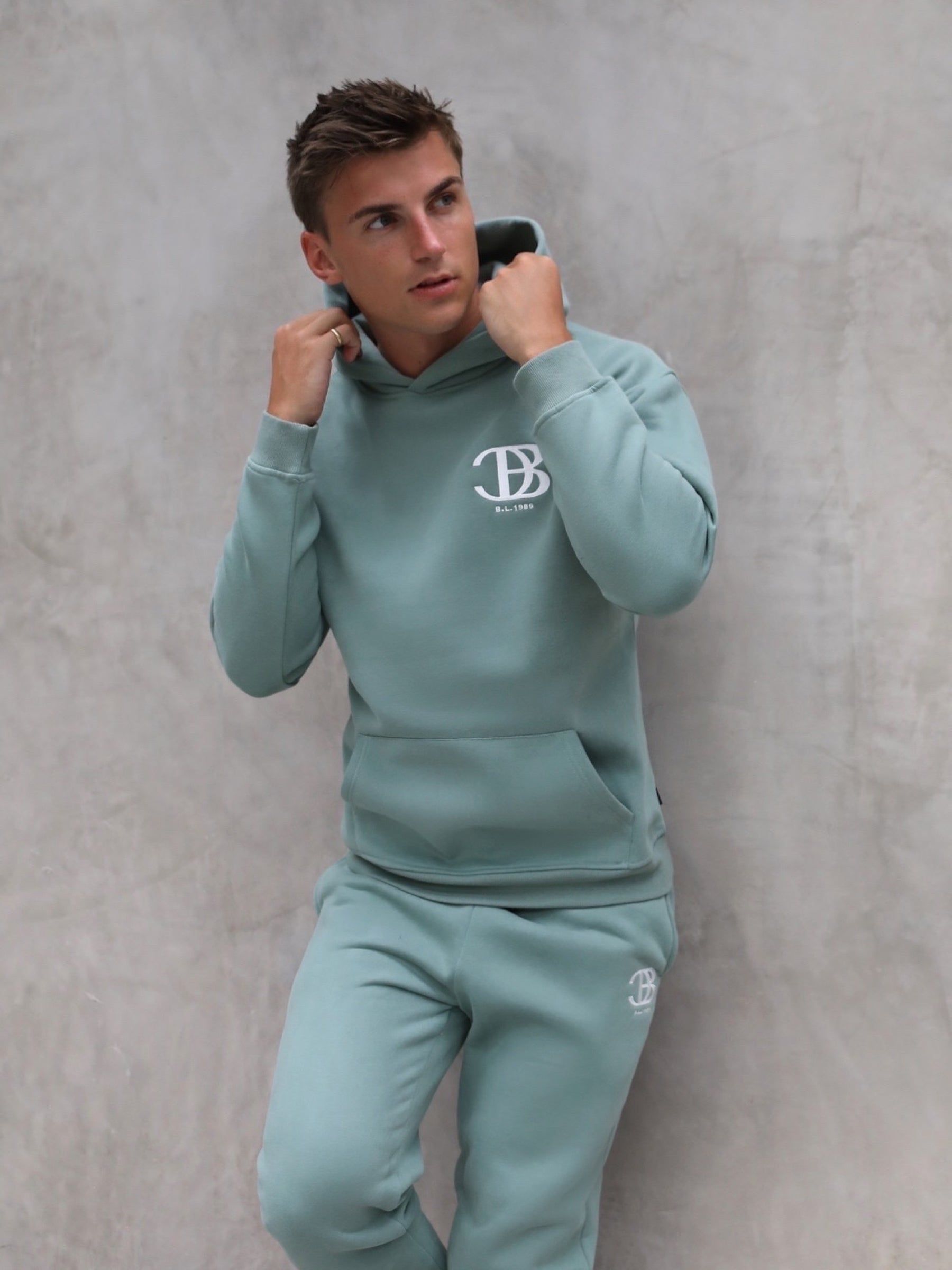 Initial Relaxed Hoodie - Sage Green sold by Blakely product image thumbnail 3