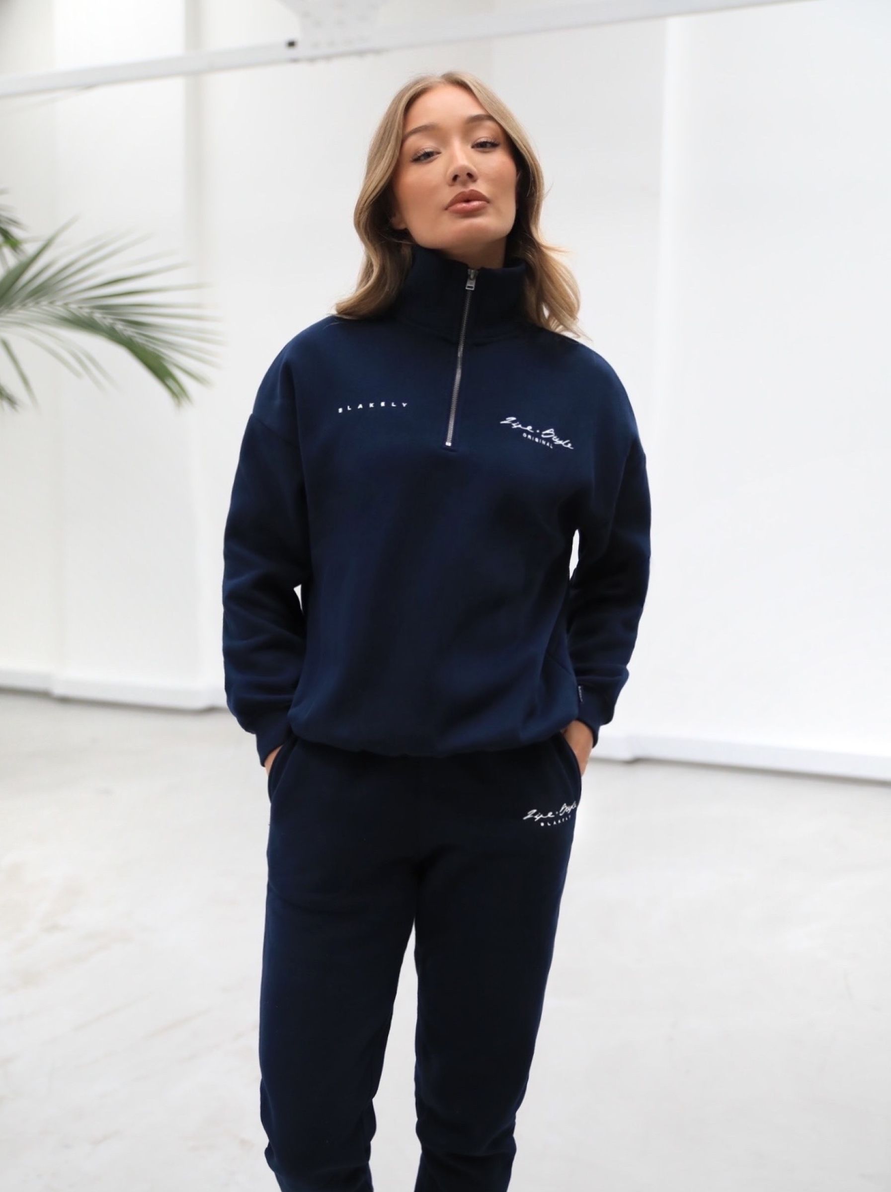 Life & Style 1/4 Zip Jumper - Navy Blue sold by Blakely product image thumbnail 5