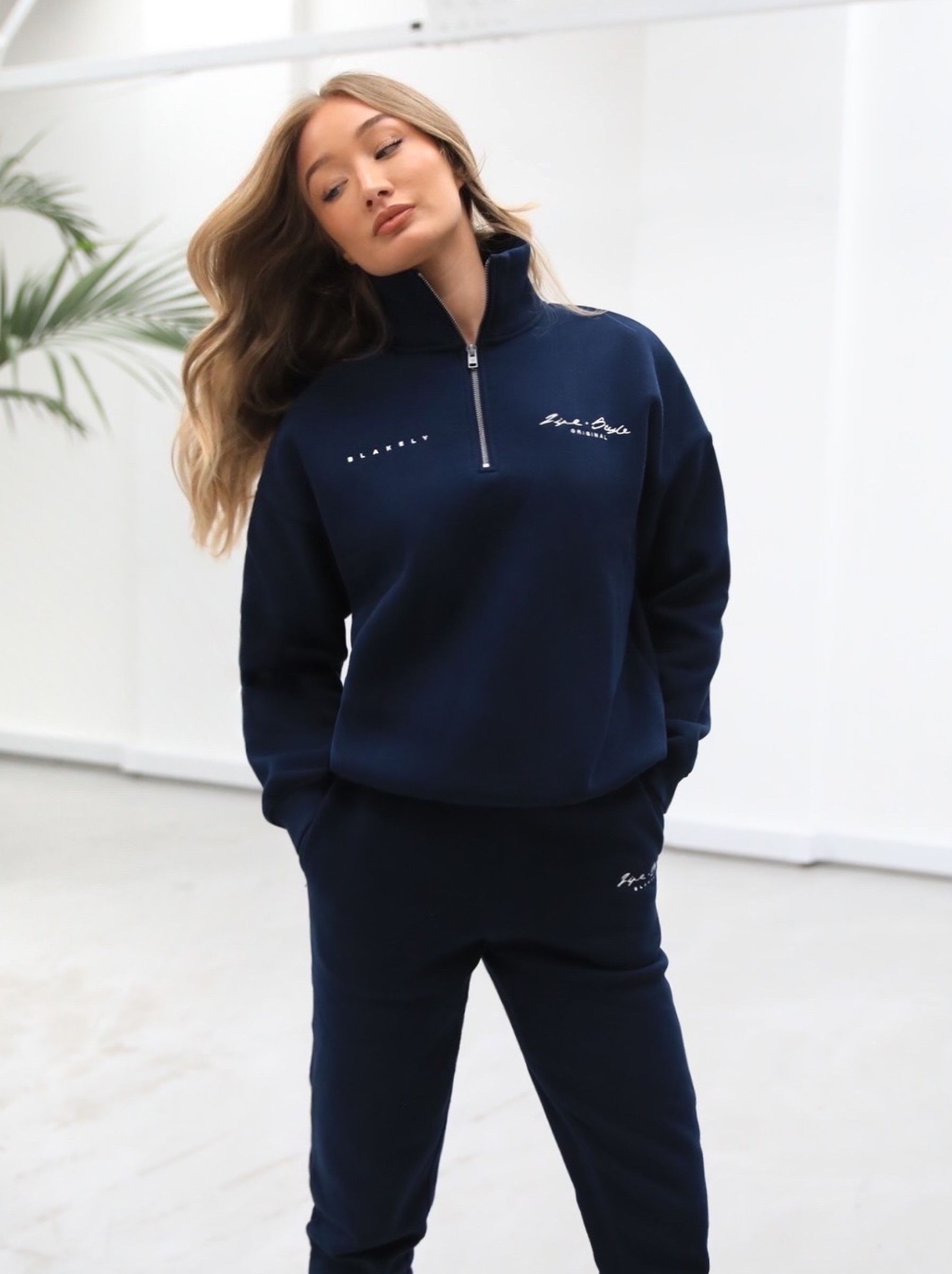 Life & Style 1/4 Zip Jumper - Navy Blue sold by Blakely product image thumbnail 2