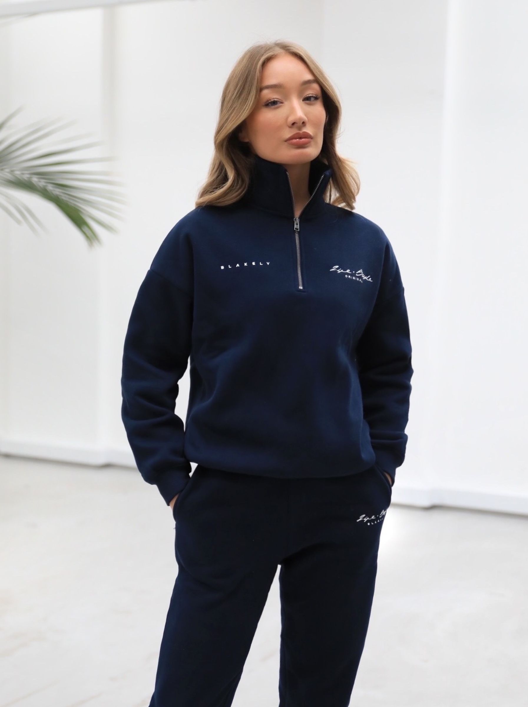 Life & Style 1/4 Zip Jumper - Navy Blue sold by Blakely product image thumbnail 4