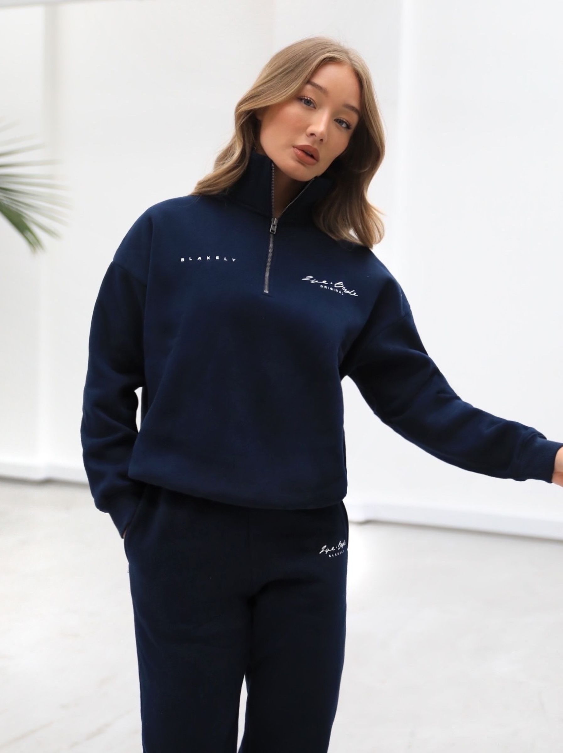 Life & Style 1/4 Zip Jumper - Navy Blue sold by Blakely product image thumbnail 3