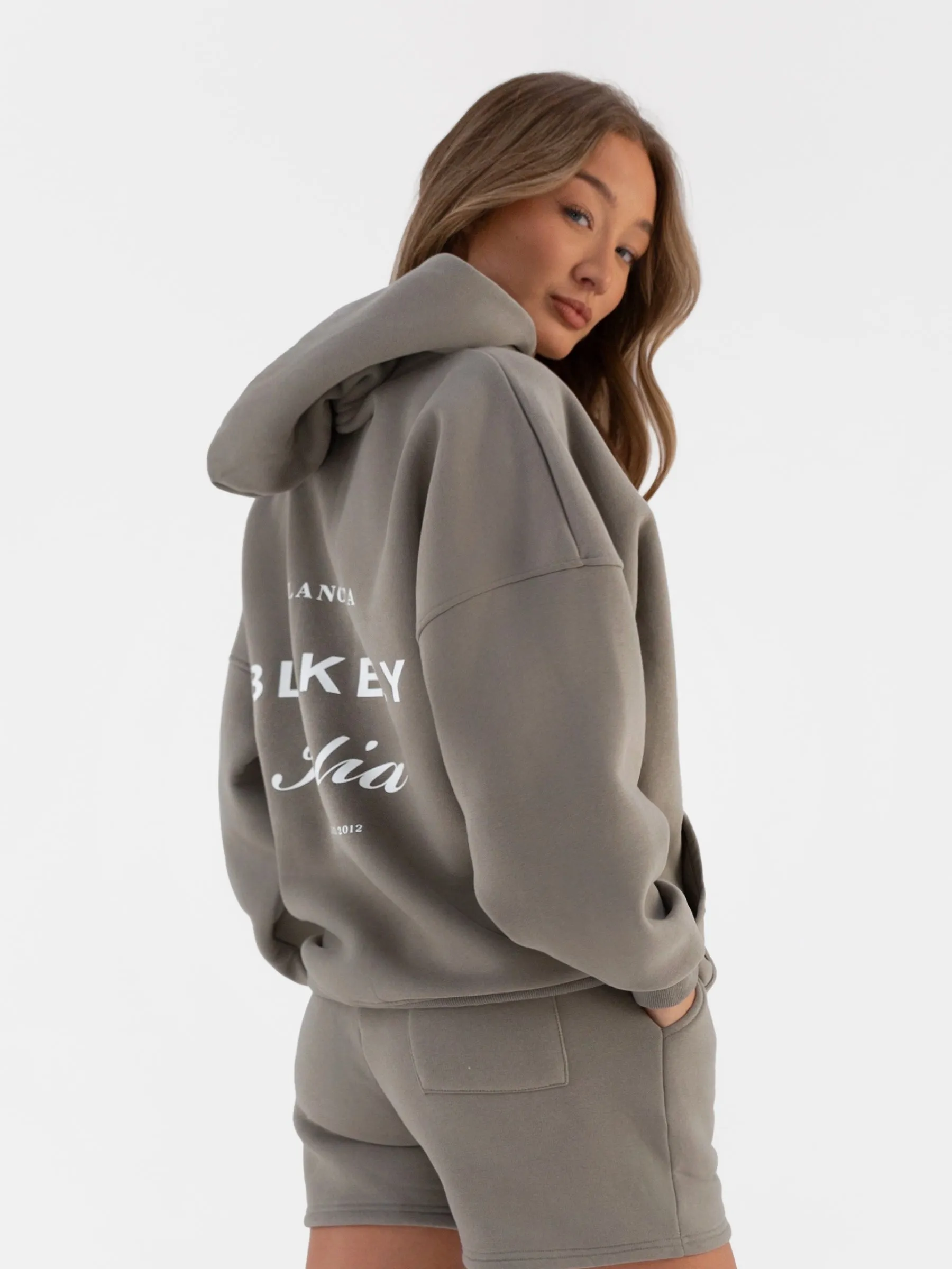 Italia Oversized Hoodie - Stone Grey sold by Blakely