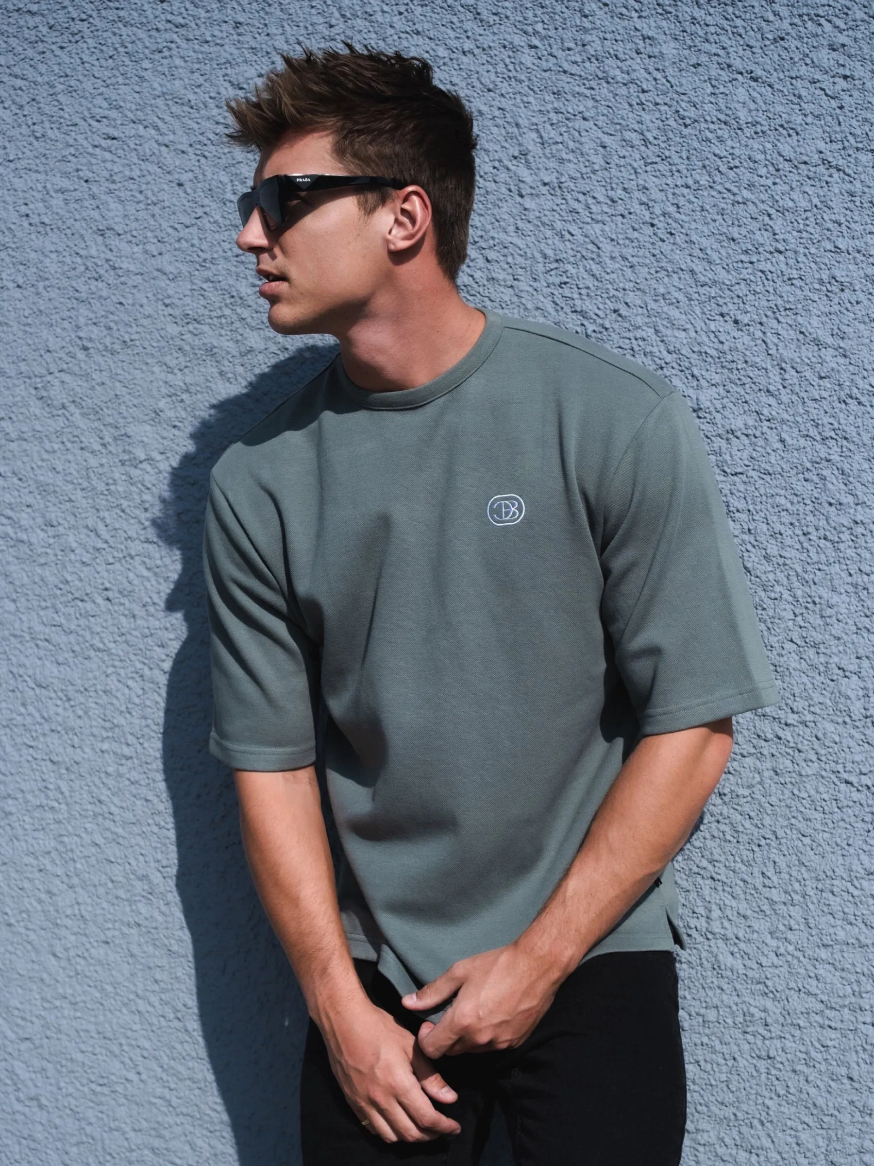 Icon Oversized T-Shirt - Khaki Green sold by Blakely product image thumbnail 3