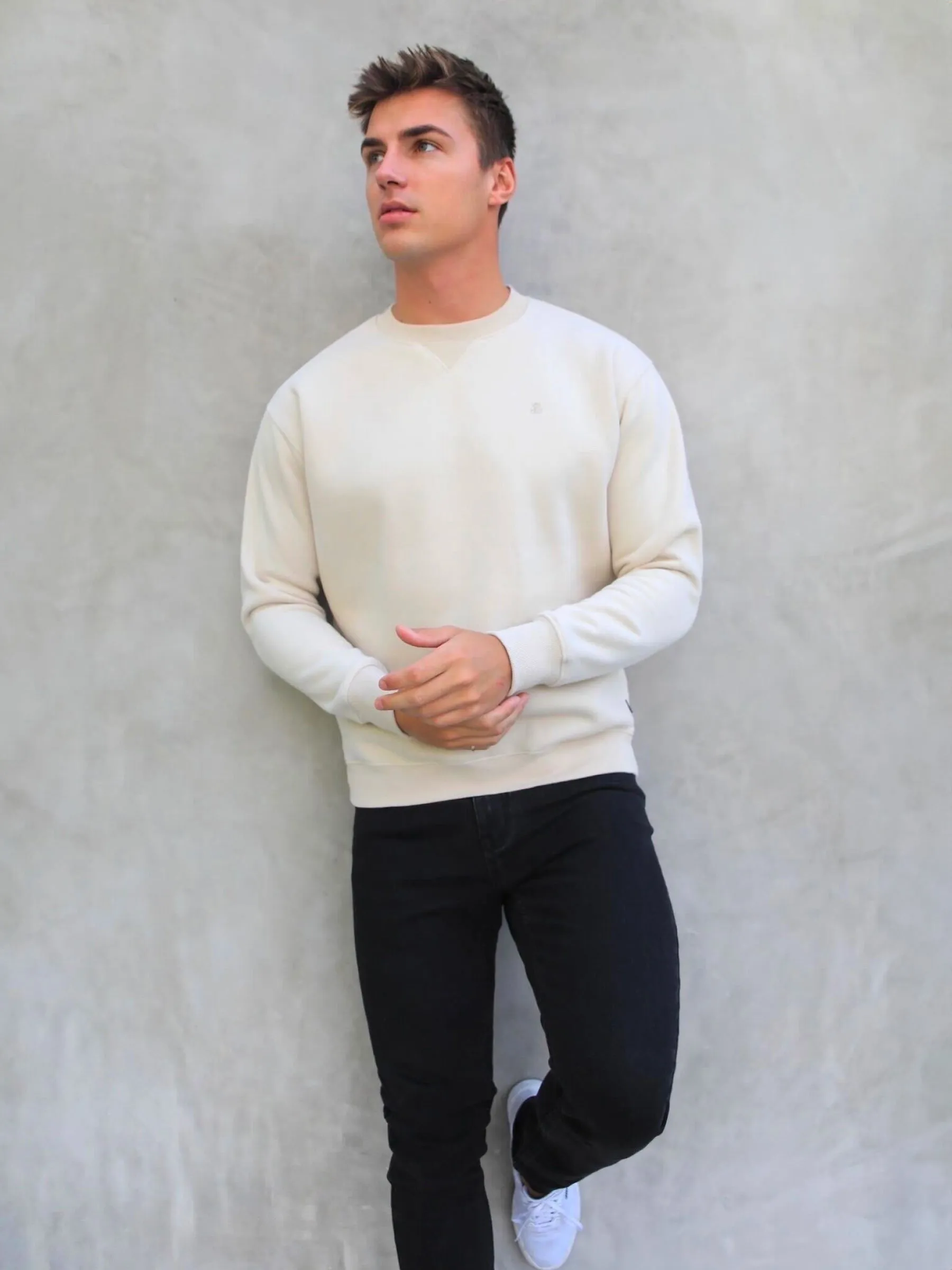 Preston Relaxed Jumper - Light Beige sold by Blakely product image thumbnail 4