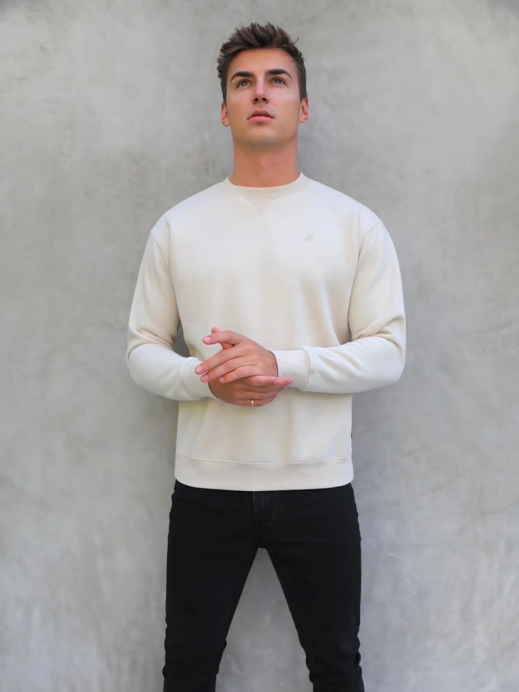 Preston Relaxed Jumper - Light Beige sold by Blakely product image thumbnail 5