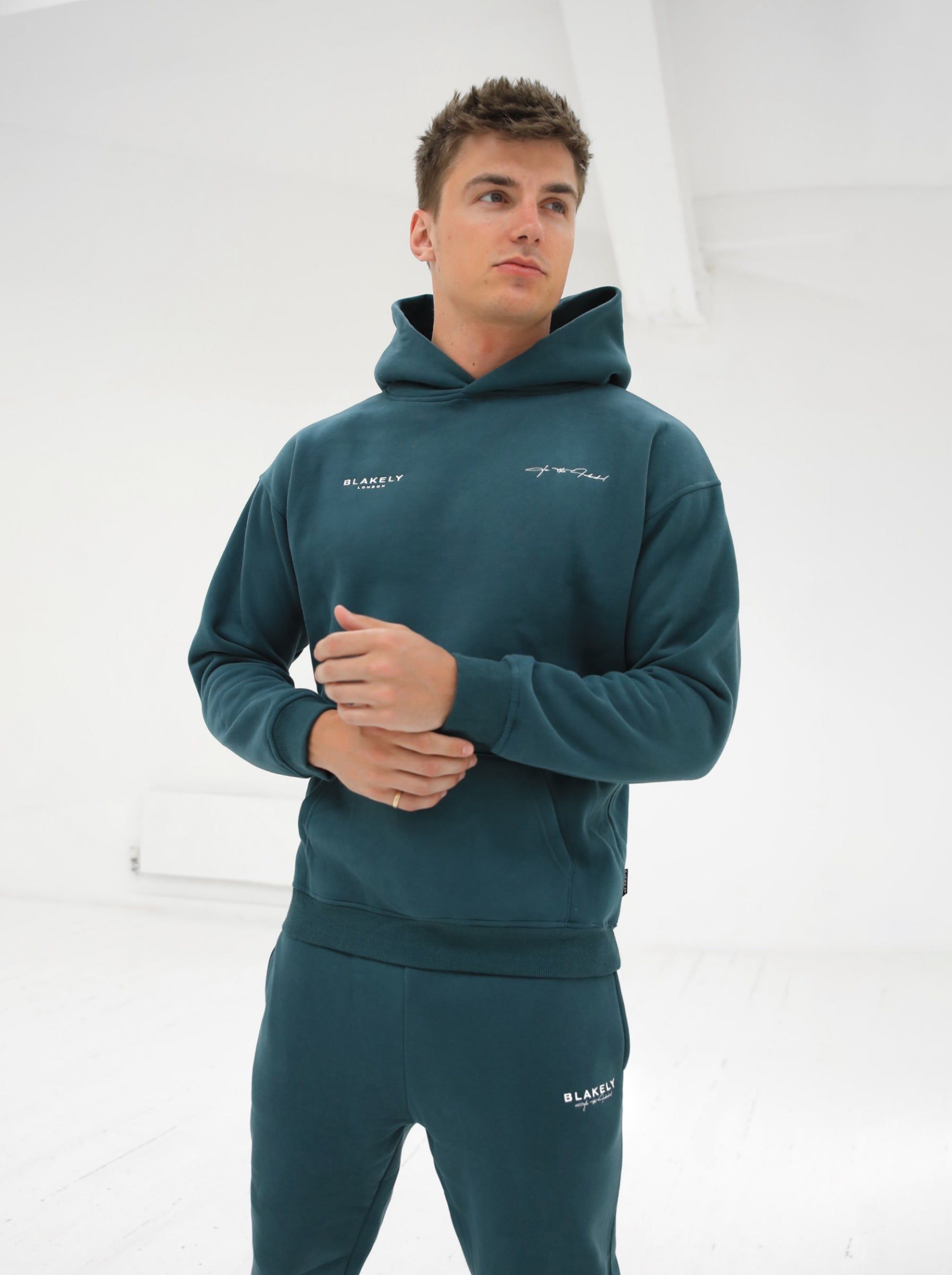 Signature Relaxed Hoodie - Teal Green sold by Blakely product image thumbnail 3