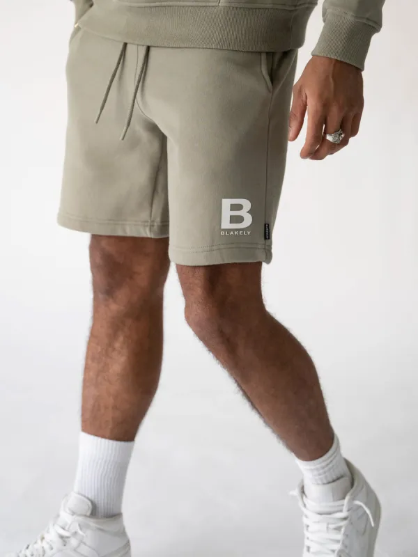 Blakely London Jogger Shorts - Olive sold by Blakely