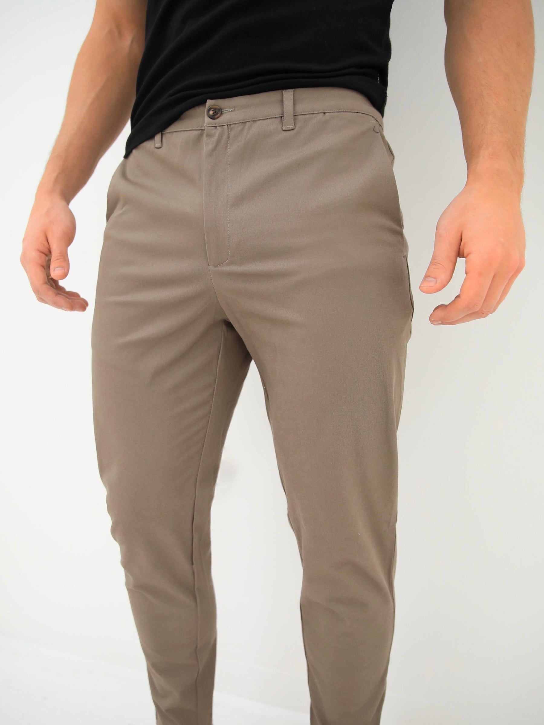 Sloane Stretch Fit Chinos - Light Brown sold by Blakely product image thumbnail 2
