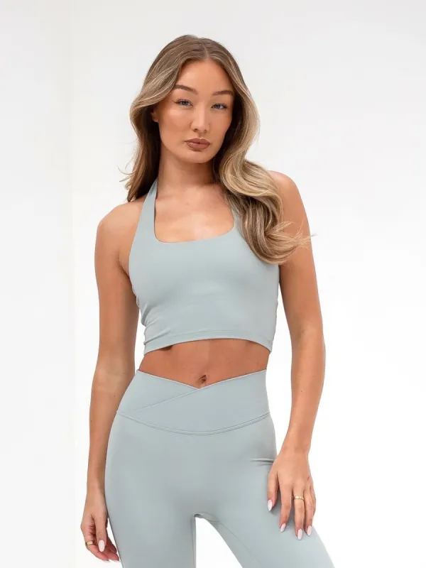 Ultimate Halter Neck Bra - Mineral Blue sold by Blakely