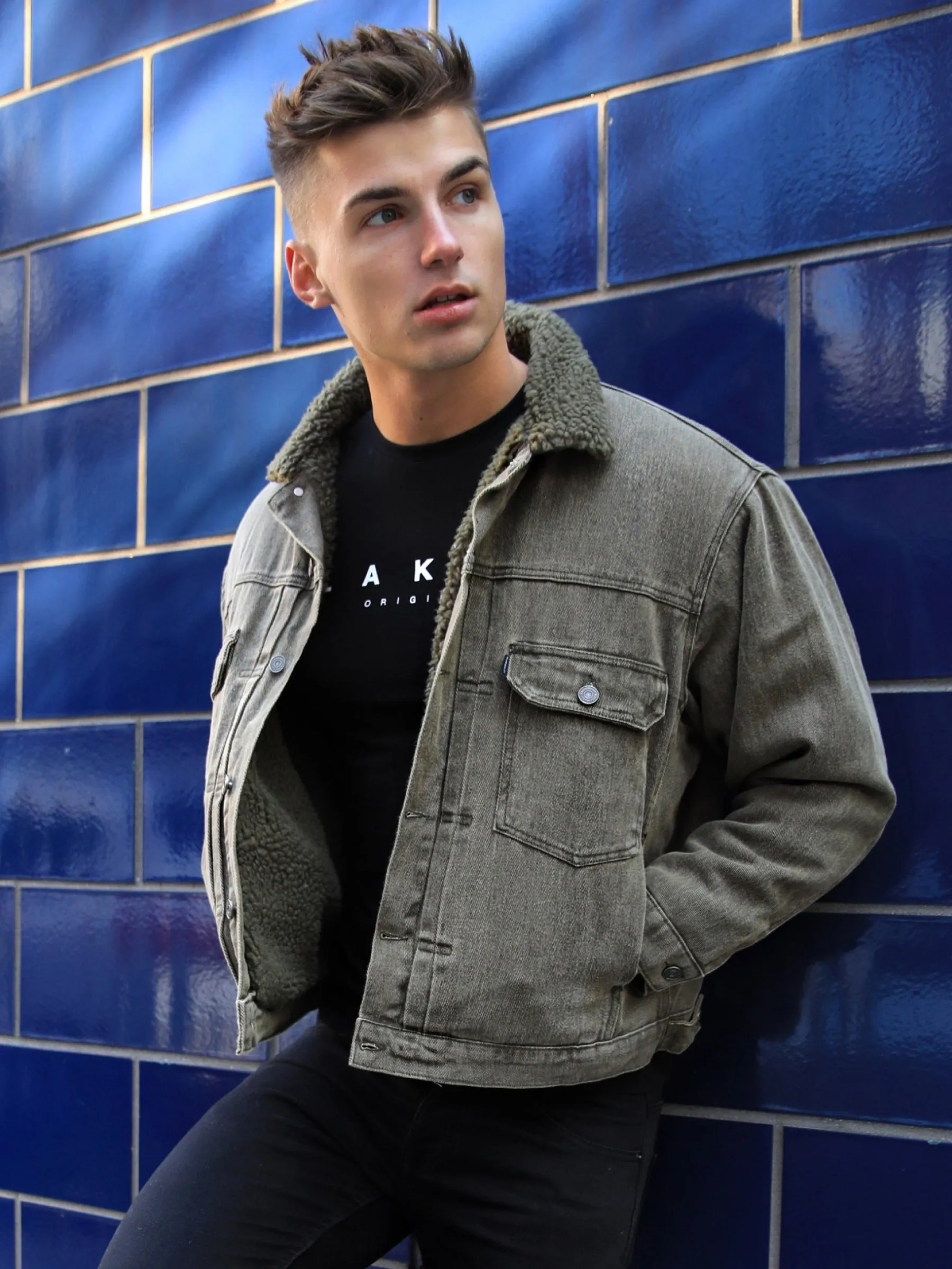 Rapha Denim Jacket - Army Green sold by Blakely