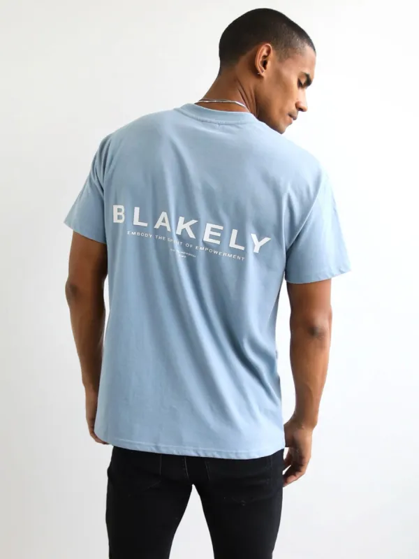 Statement Relaxed T-Shirt - Ice Blue sold by Blakely
