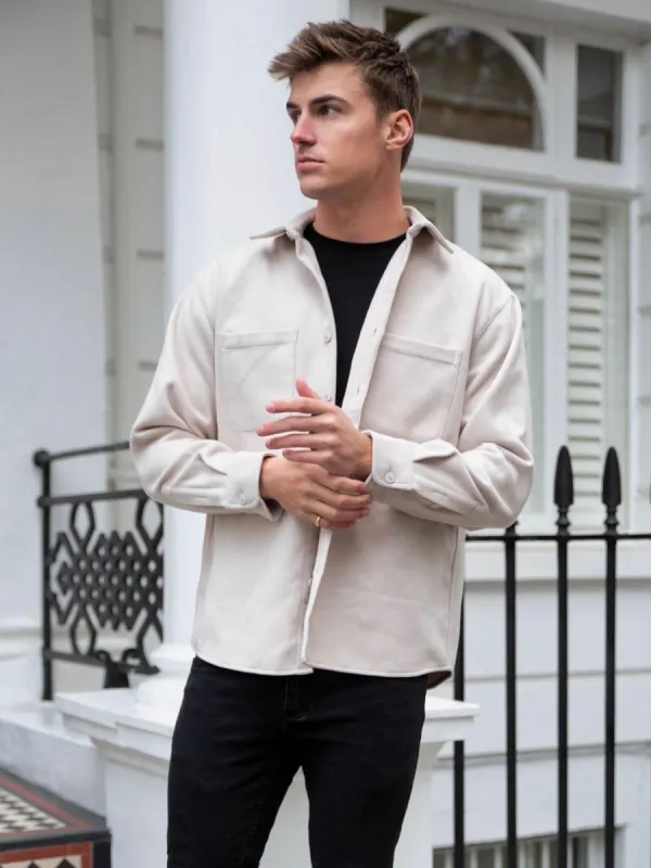 Hoxton Relaxed Shacket - Cream sold by Blakely