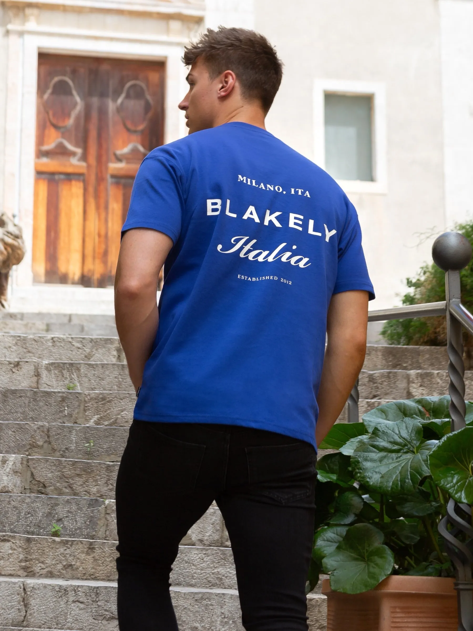 Italia Relaxed T-Shirt - Cobalt Blue sold by Blakely product image thumbnail 3