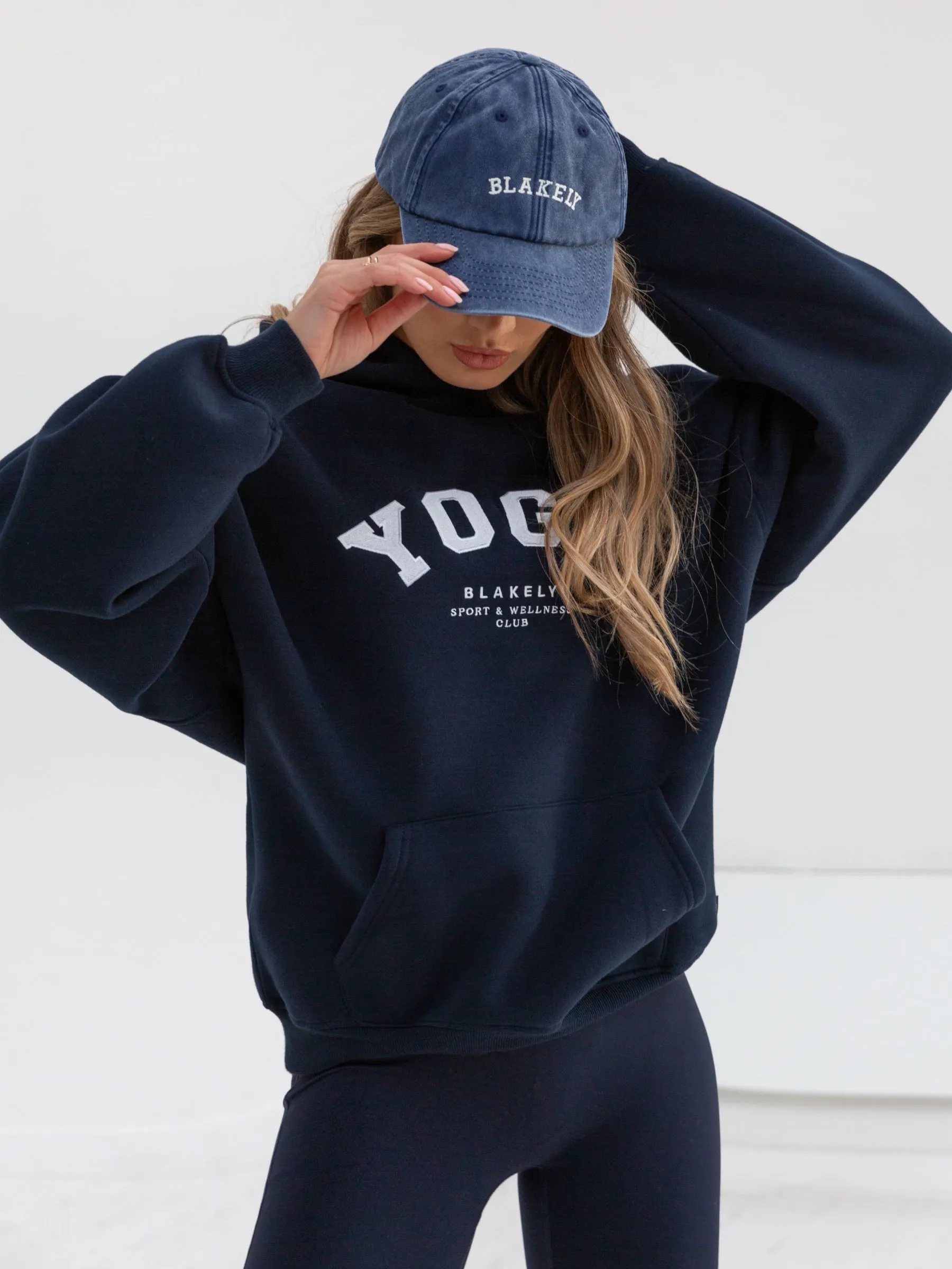 Yoga Oversized Hoodie - Navy sold by Blakely product image thumbnail 3