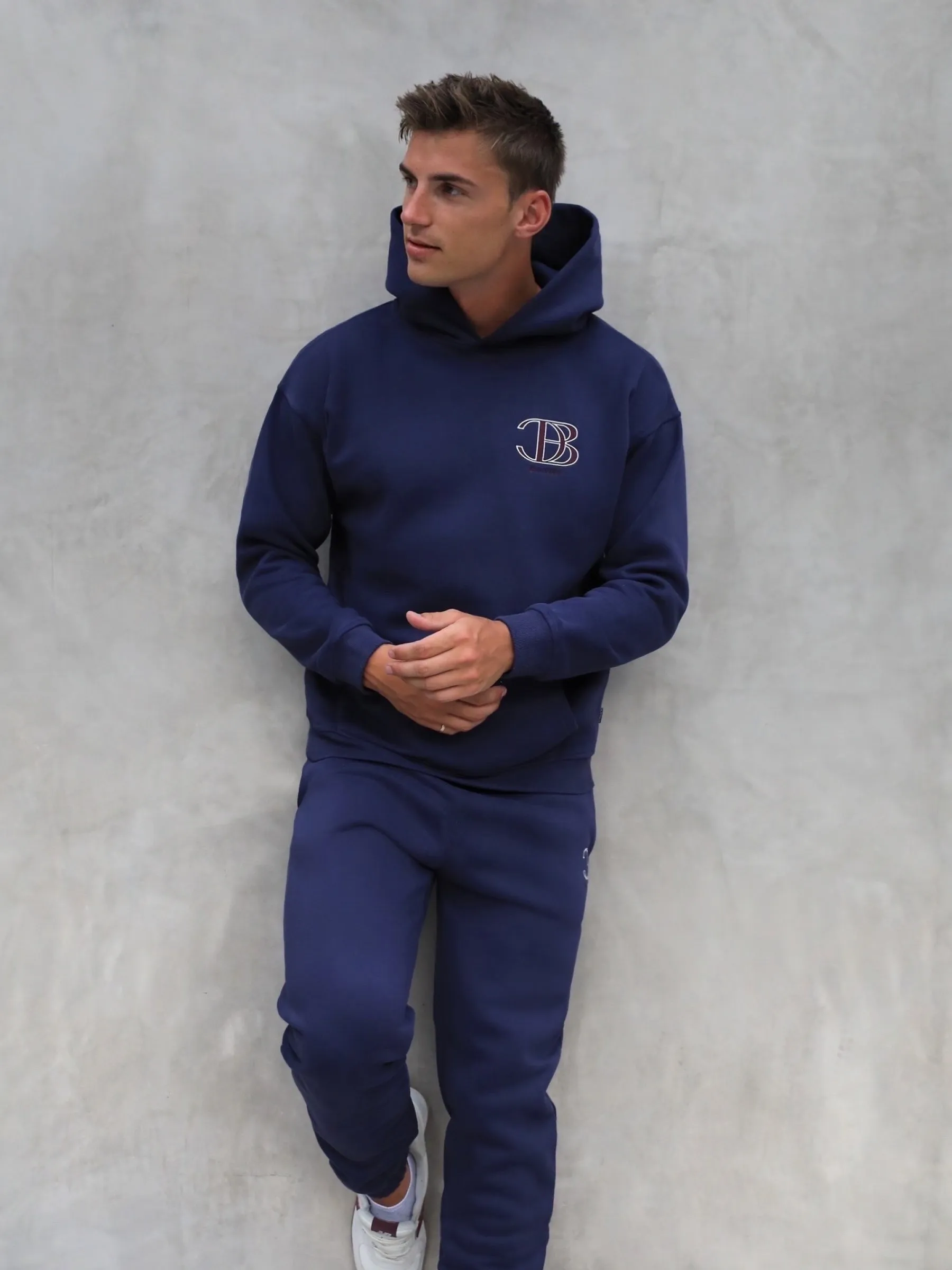 Initial Relaxed Hoodie - Dark Navy sold by Blakely product image thumbnail 2