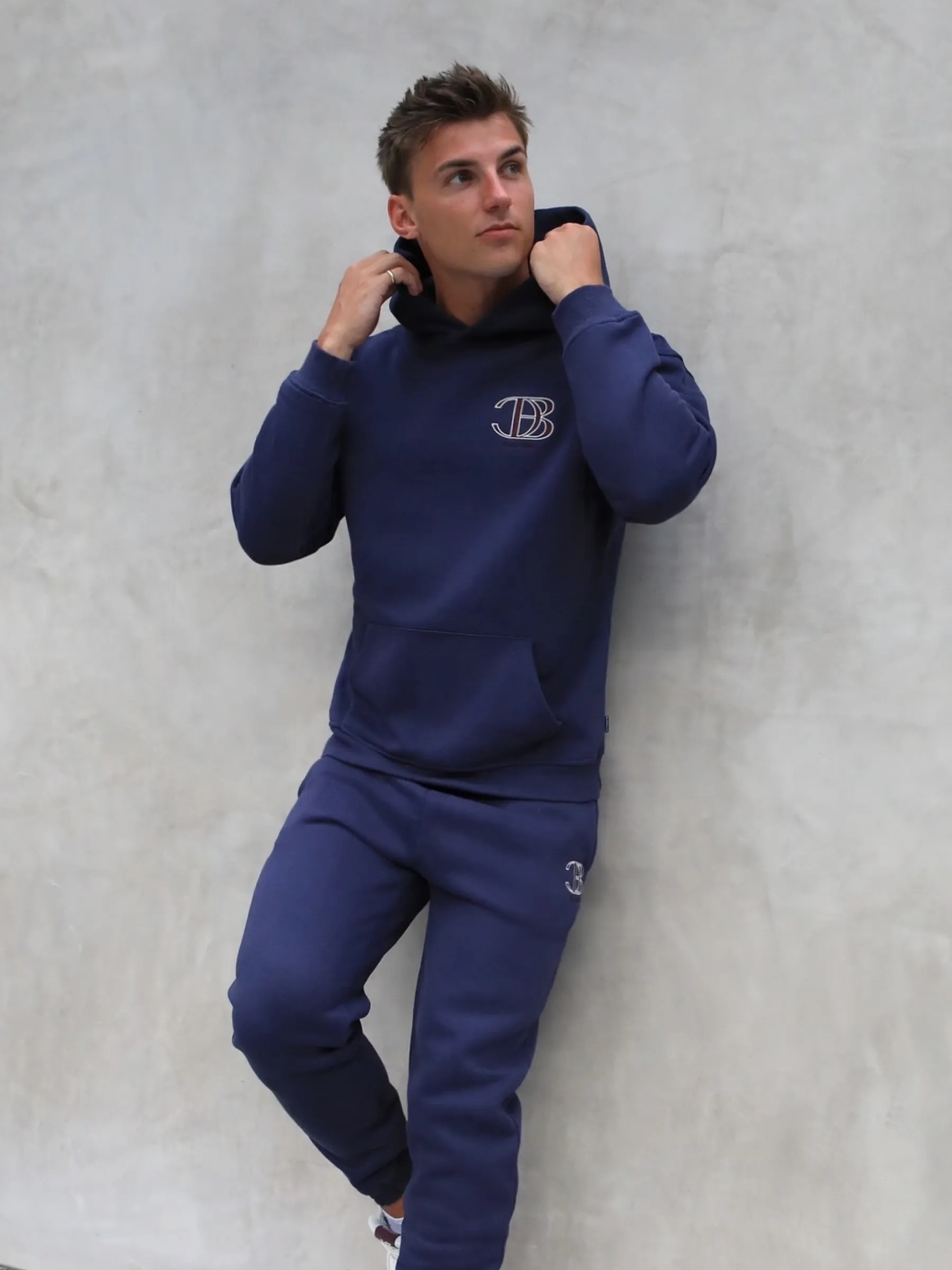 Initial Relaxed Hoodie - Dark Navy sold by Blakely product image thumbnail 3