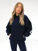 Isabel Oversized Hoodie - Navy Blue sold by Blakely