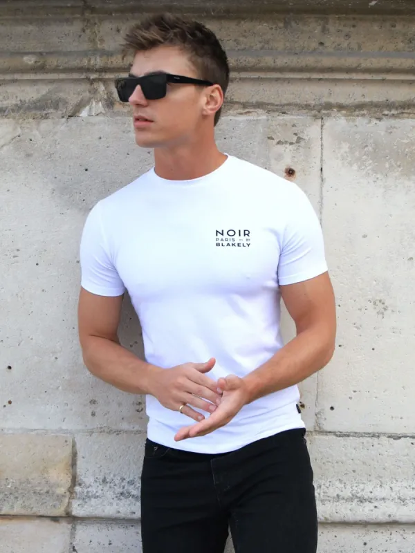 Noir Slim T-Shirt - White sold by Blakely