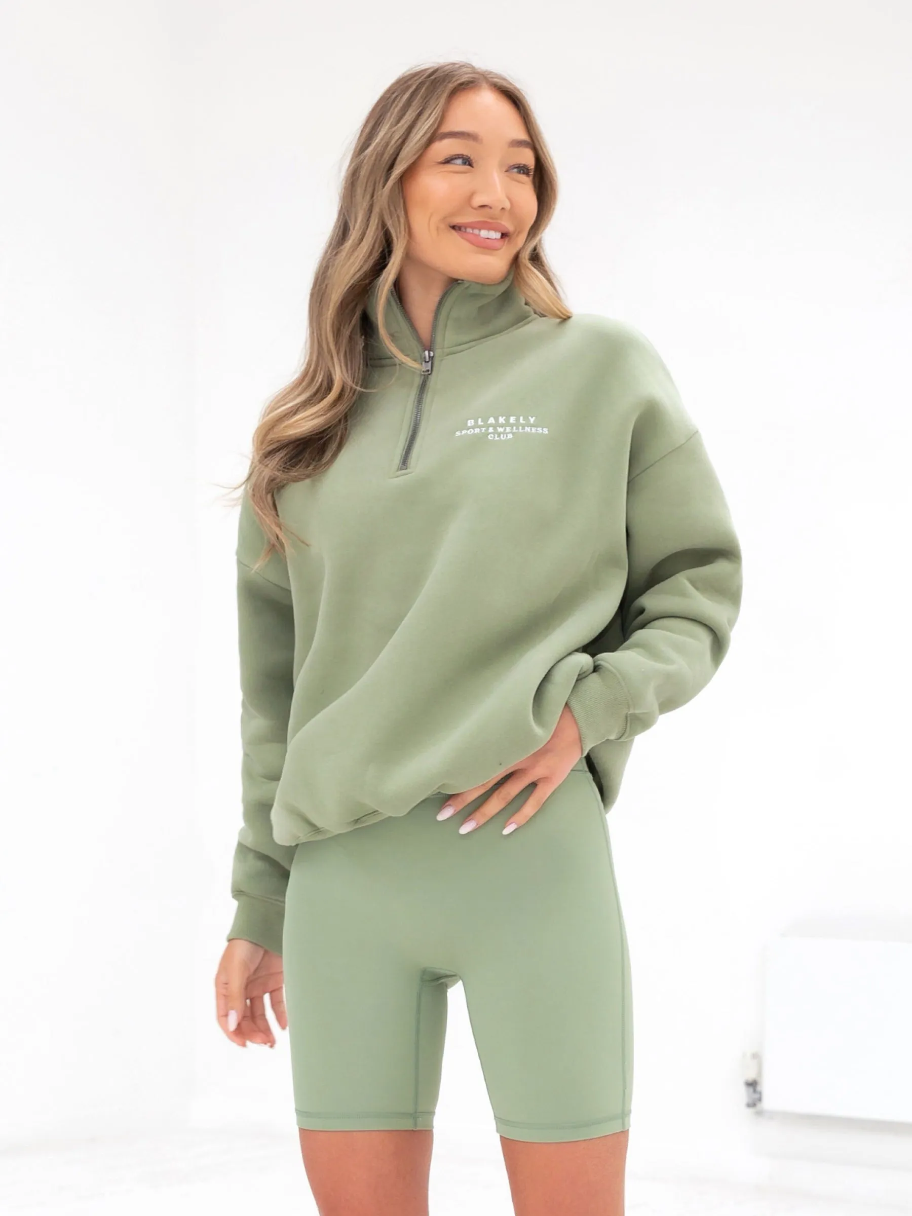 Ultimate 1/4 Zip Jumper - Pistachio sold by Blakely product image thumbnail 2