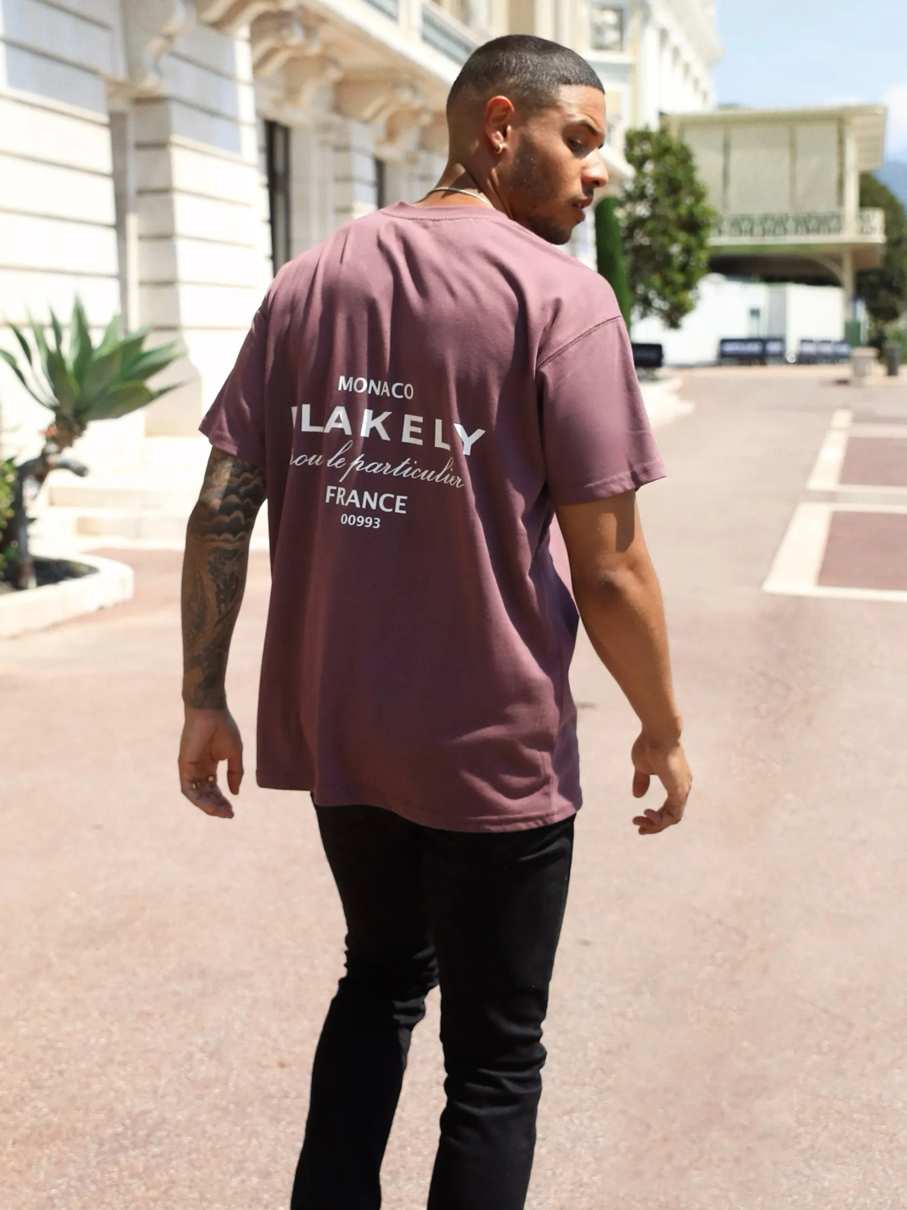 Monaco Relaxed T-Shirt - Burgundy sold by Blakely product image thumbnail 5