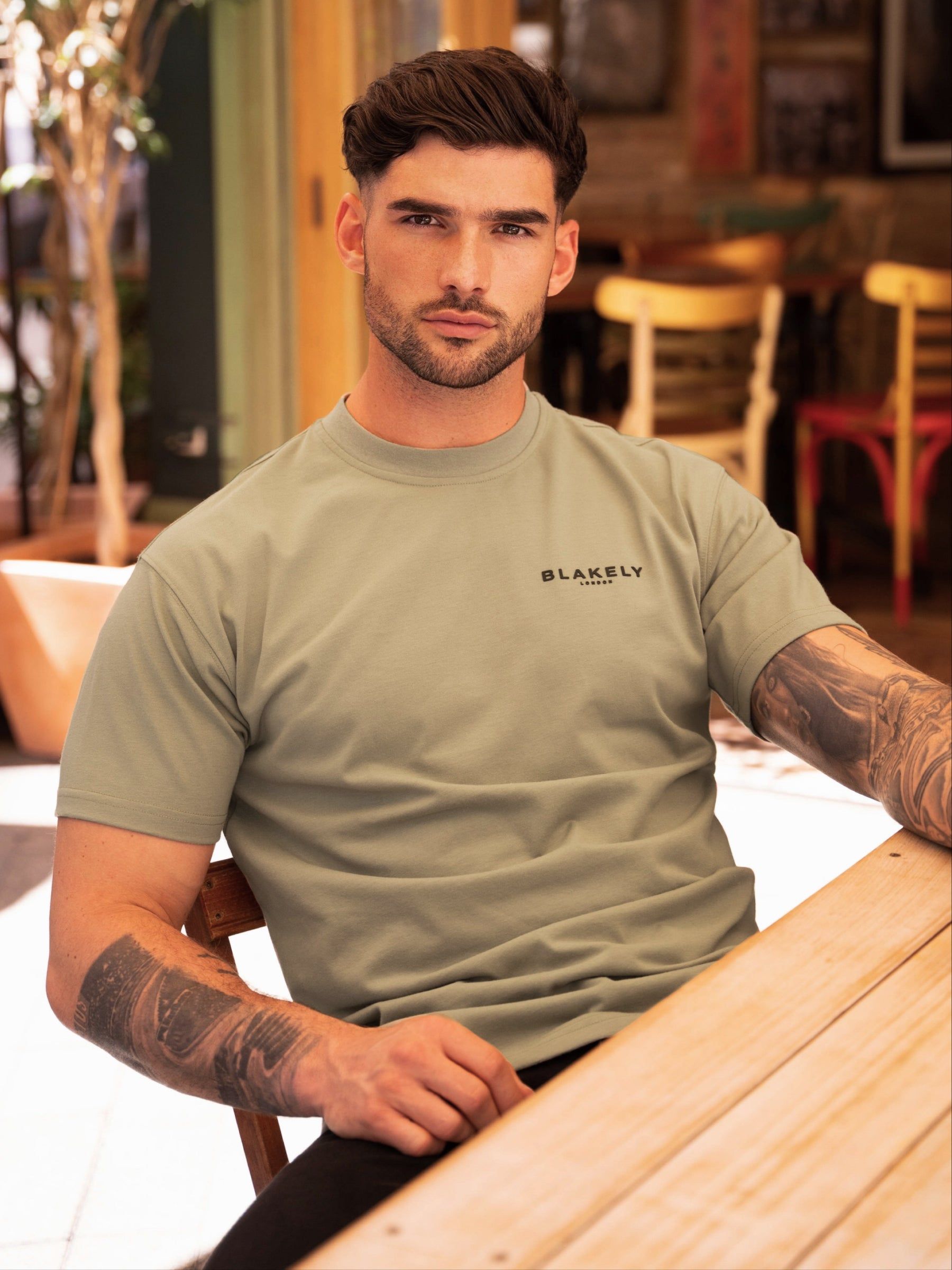 Blakely London Relaxed Fit T-Shirt - Olive sold by Blakely product image thumbnail 3