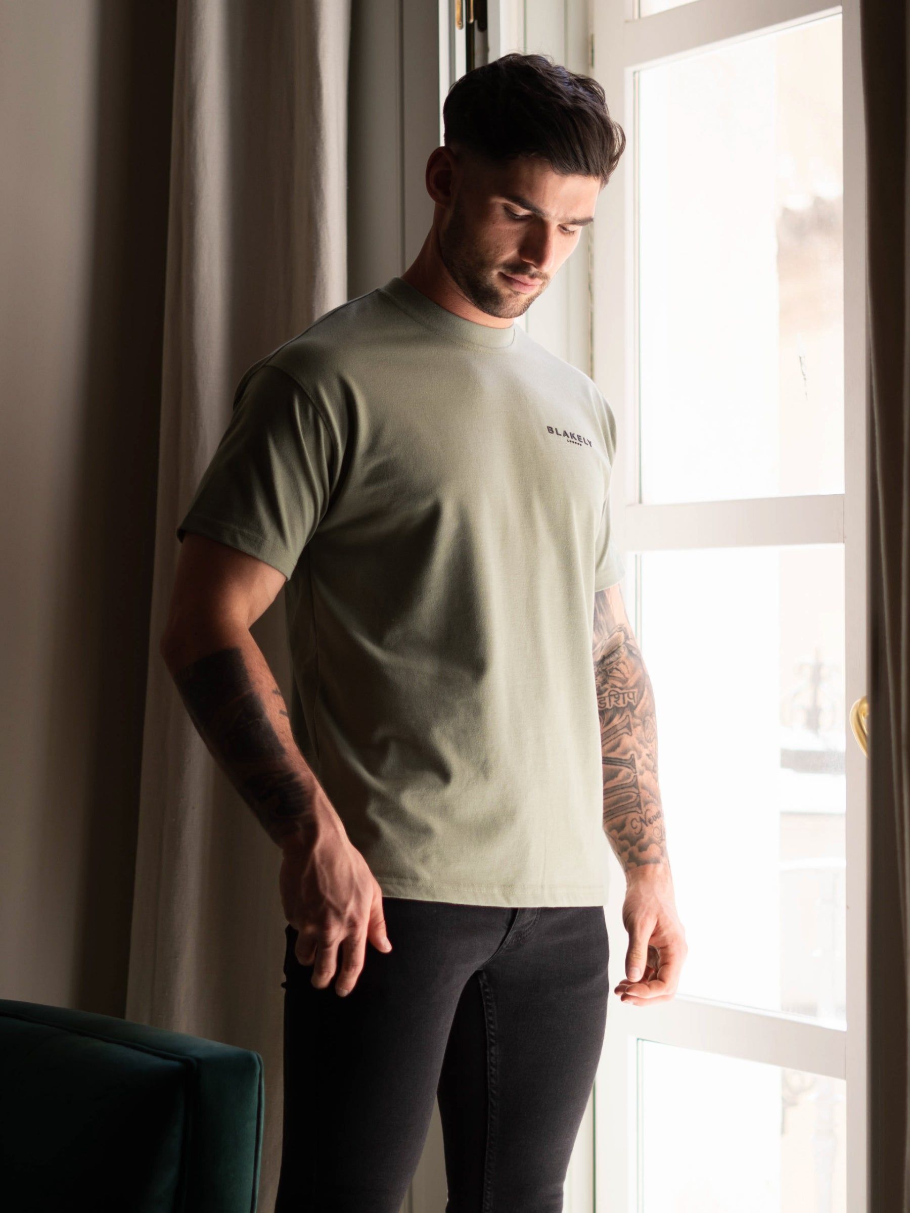 Blakely London Relaxed Fit T-Shirt - Olive sold by Blakely product image thumbnail 2