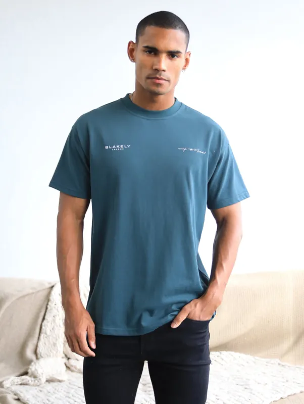 Signature Relaxed T-Shirt - Teal Green sold by Blakely