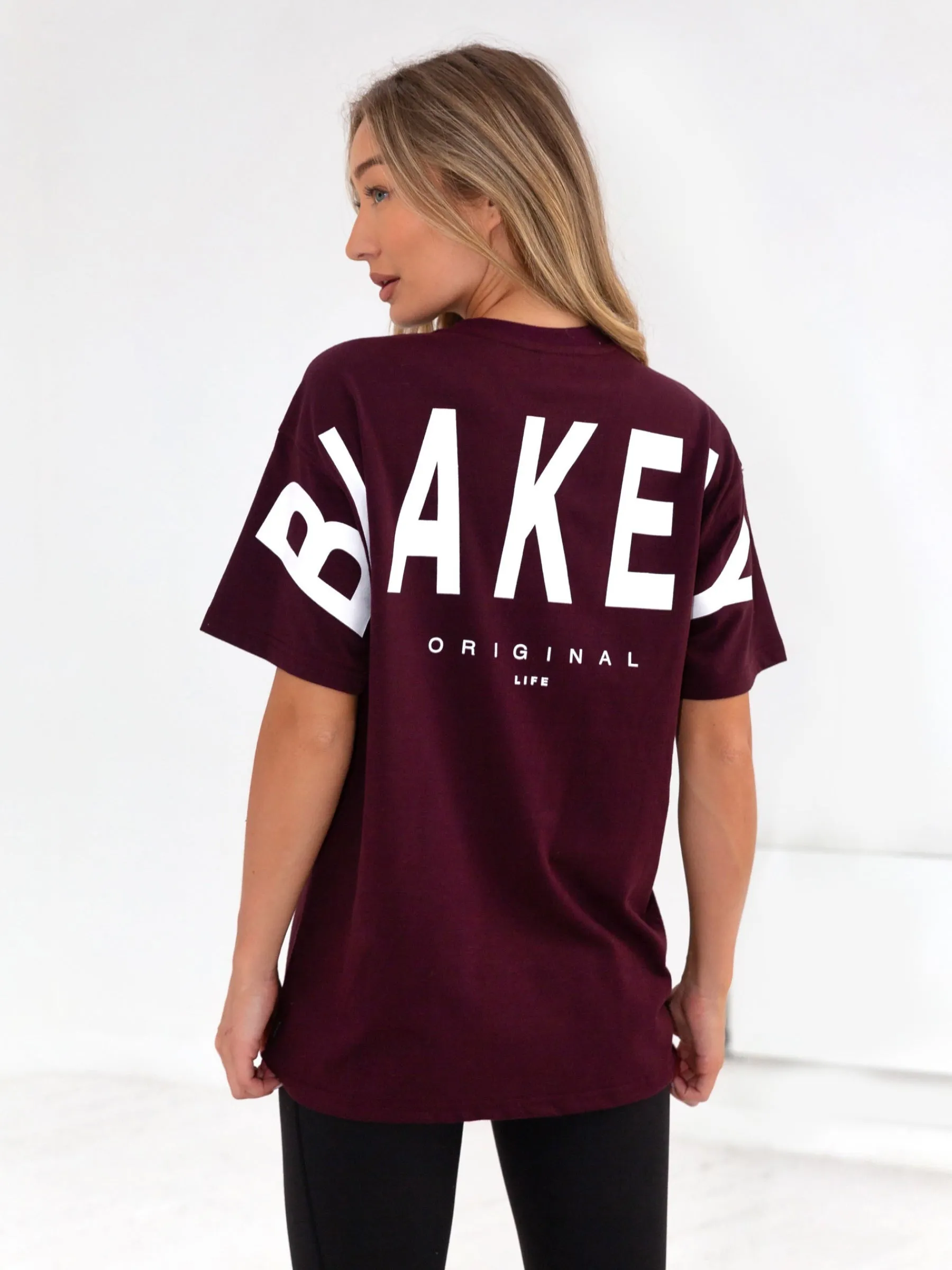 Isabel Oversized T-Shirt - Burgundy sold by Blakely product image thumbnail 2