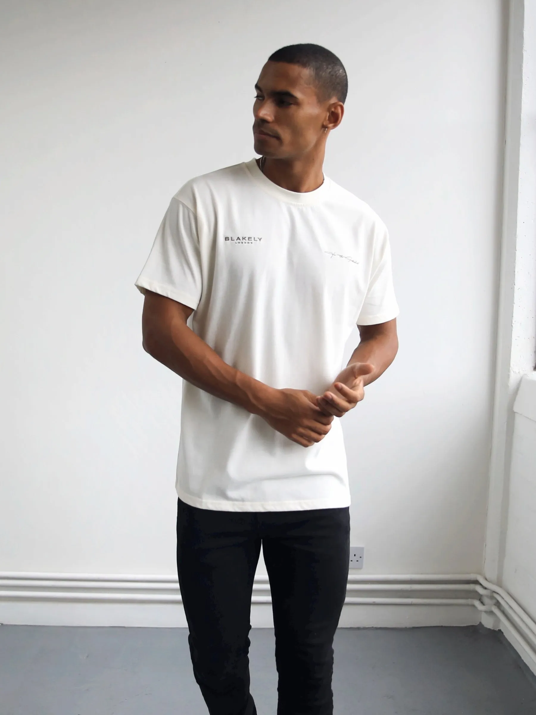 Signature Relaxed T-Shirt - Off White sold by Blakely product image thumbnail 2